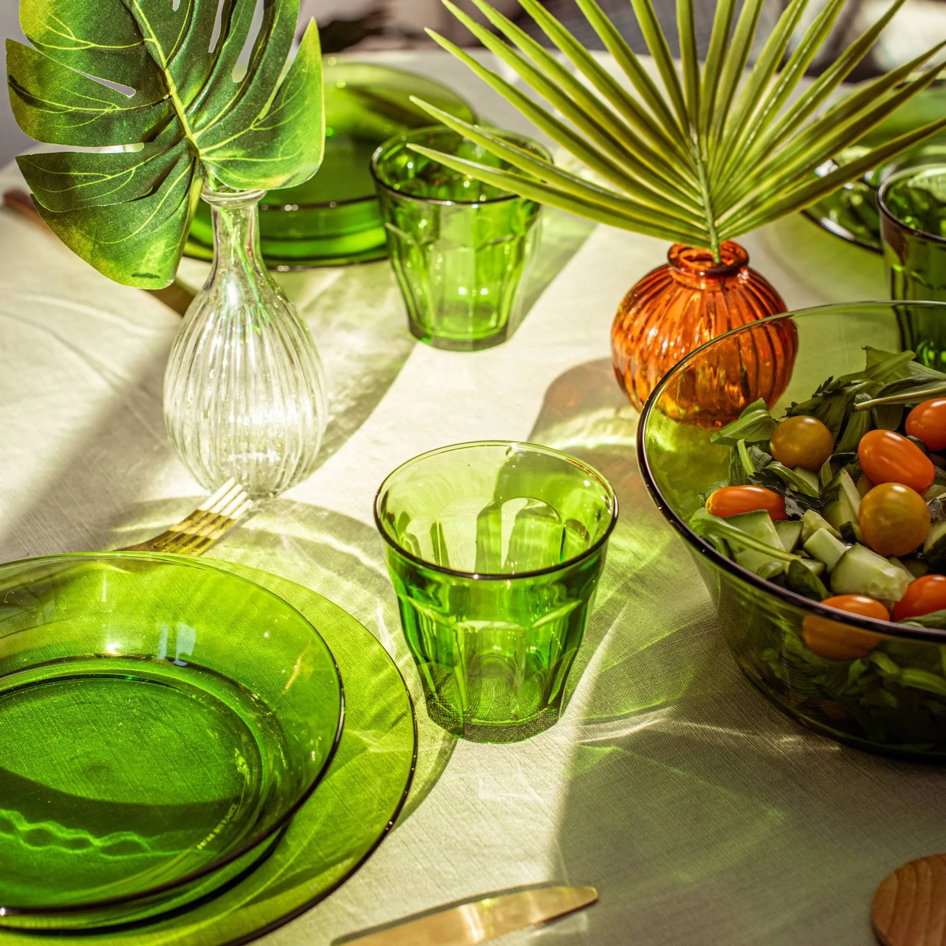 Picardie bicchiere, Verde, 6 pezzi, 25 cl Duralex