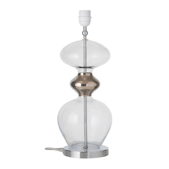Base per lampada Futura - trasparente + cordoncino color argento - EBB & FLOW
