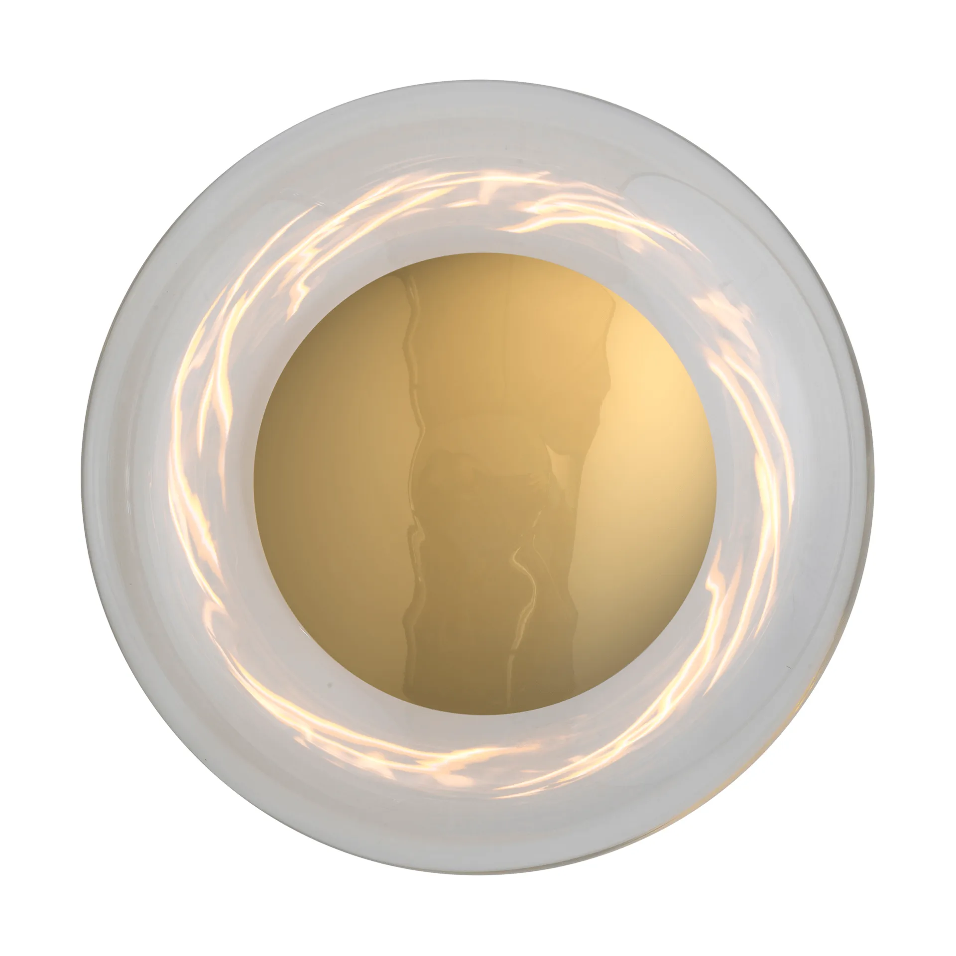 Horizon Surface applique, Trasparente-shiny gold, Ø29 cm EBB & FLOW