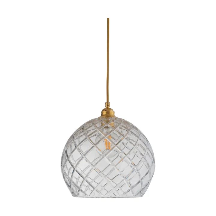 Lampada a sospensione Rowan L, Ø 28 cm - Crystal, grande check - EBB & FLOW