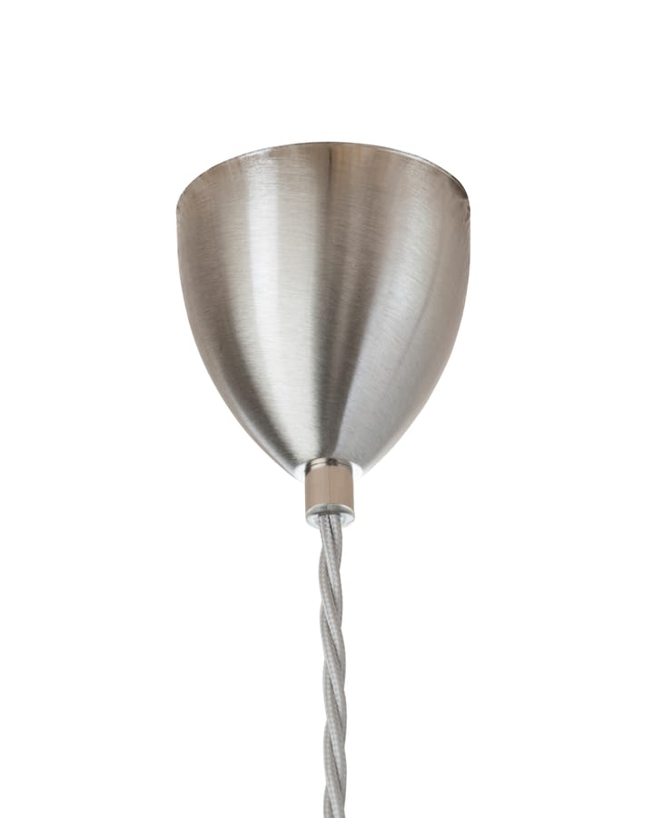 Lampada a sospensione Rowan L, Ø 28 cm, trasparente, cordoncino argentato  EBB & FLOW