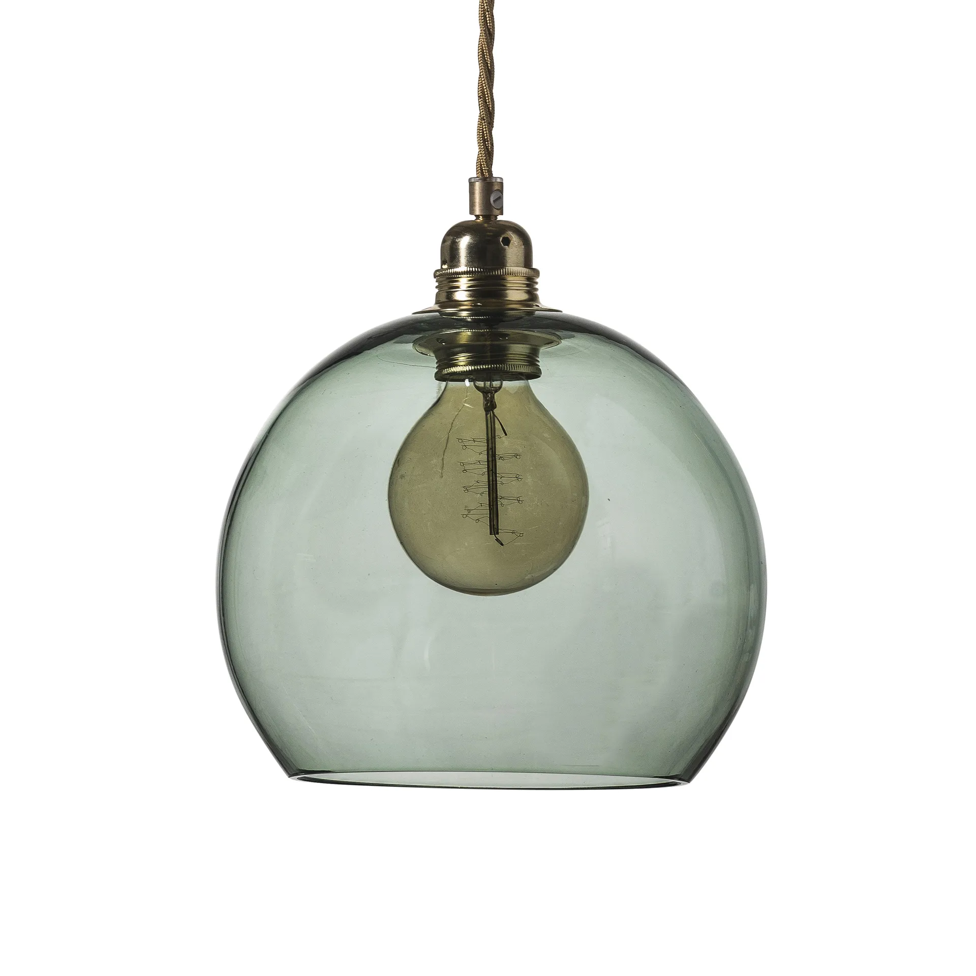 Lampada a sospensione Rowan M, Ø 22 cm, forest green EBB & FLOW