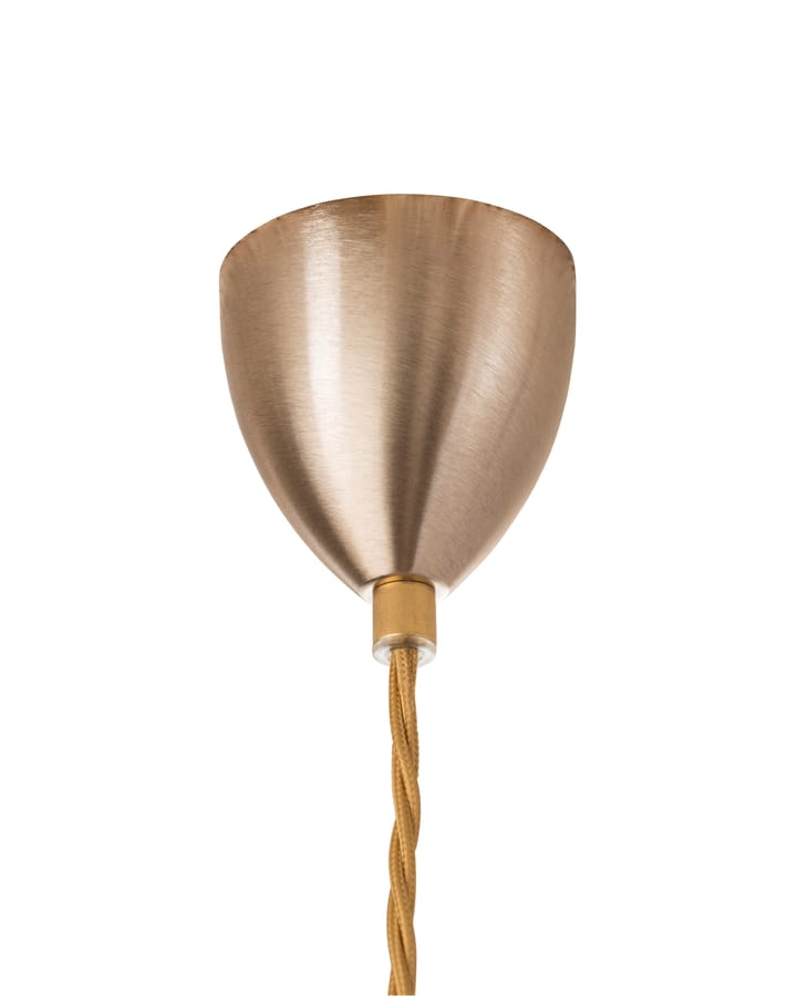 Lampada a sospensione Rowan M, Ø 22 cm, trasparente, cordoncino dorato EBB & FLOW