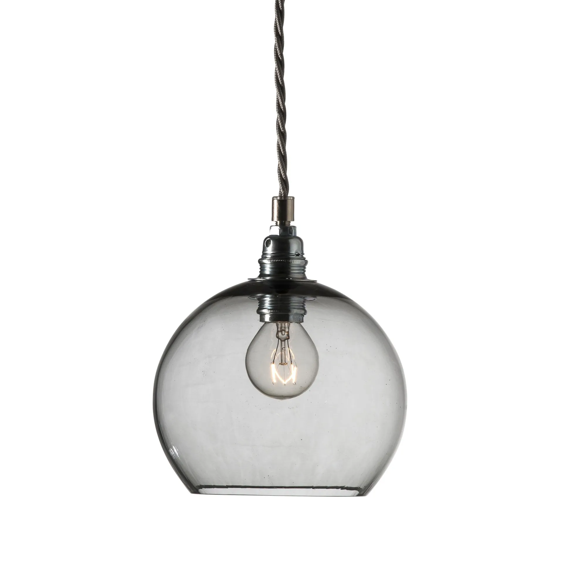 Lampada a sospensione Rowan S, Ø 15 cm, smokey grey EBB & FLOW