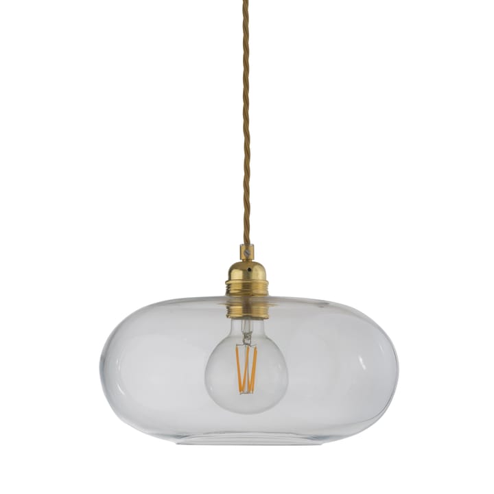 Lampadario Horizon Ø 29 cm - trasparente + cordoncino dorato - EBB & FLOW