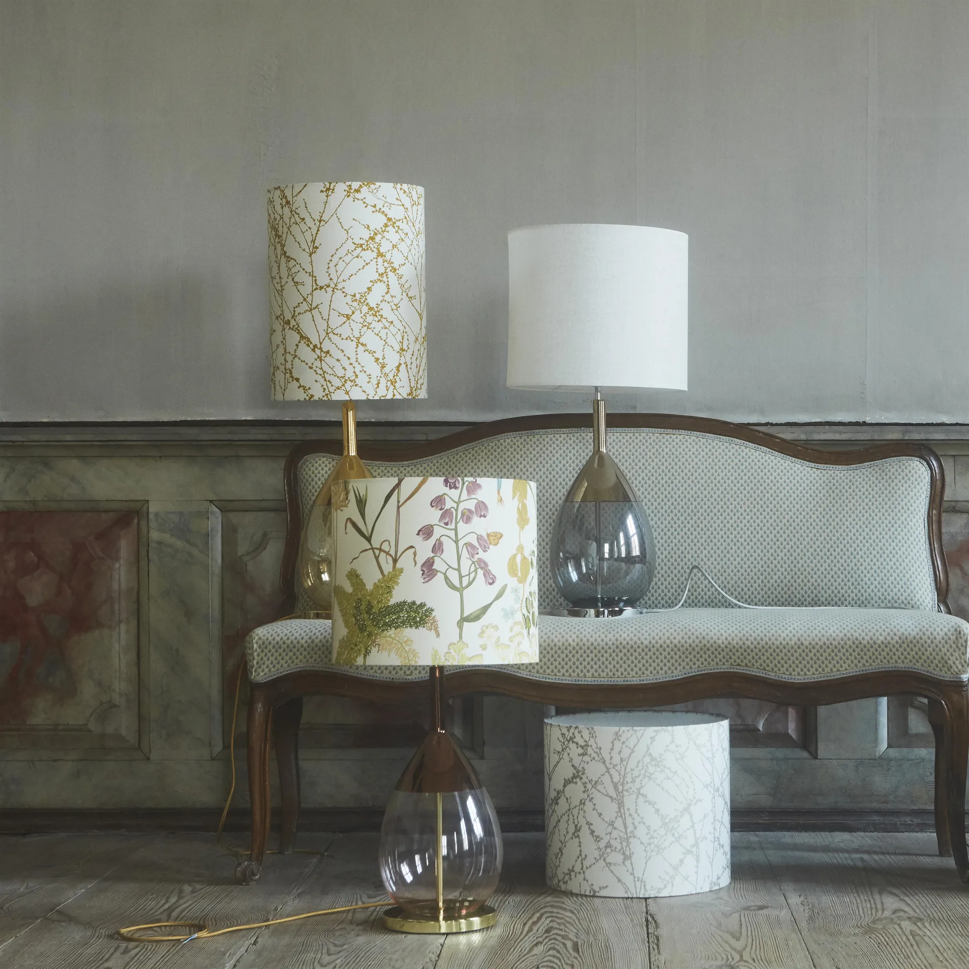 Paralume lampada da tavolo Botanical Ø 35 cm, bianco EBB & FLOW