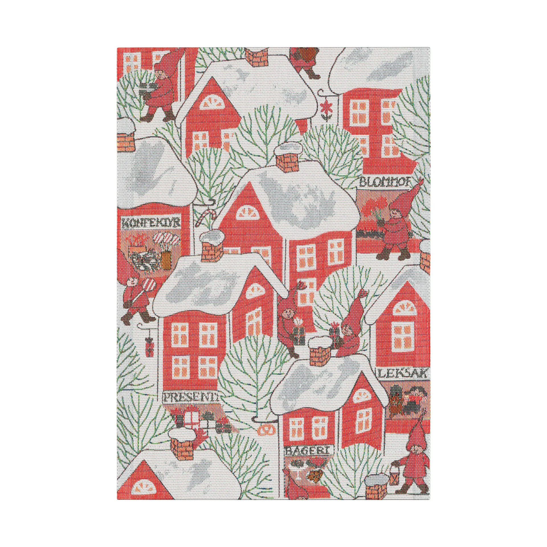 Asciugamano da cucina Tomtebyn 35x50 cm, Rosso Ekelund Linneväveri