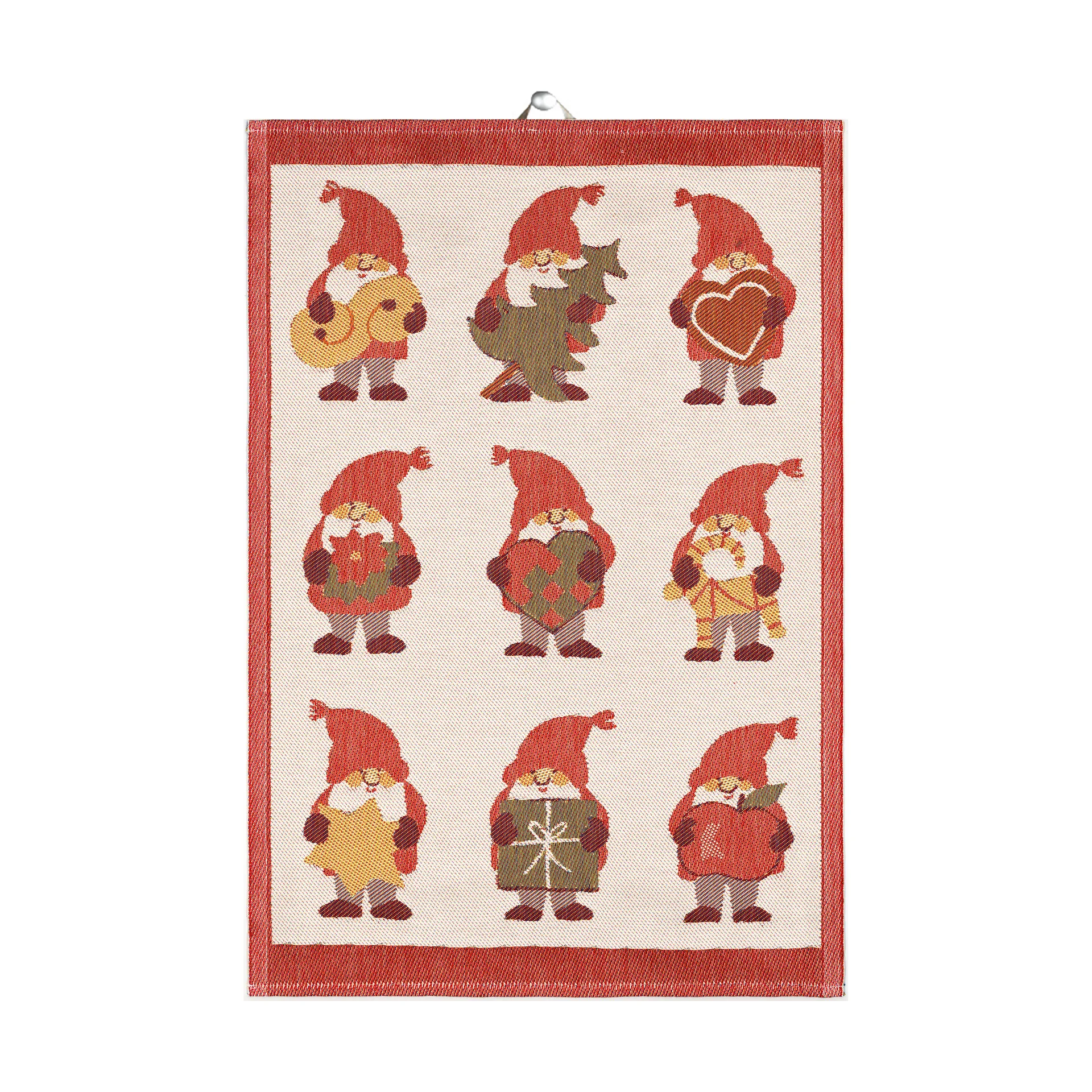 Asciugamano da cucina Tomtemys 35x50 cm, Rosso Ekelund Linneväveri