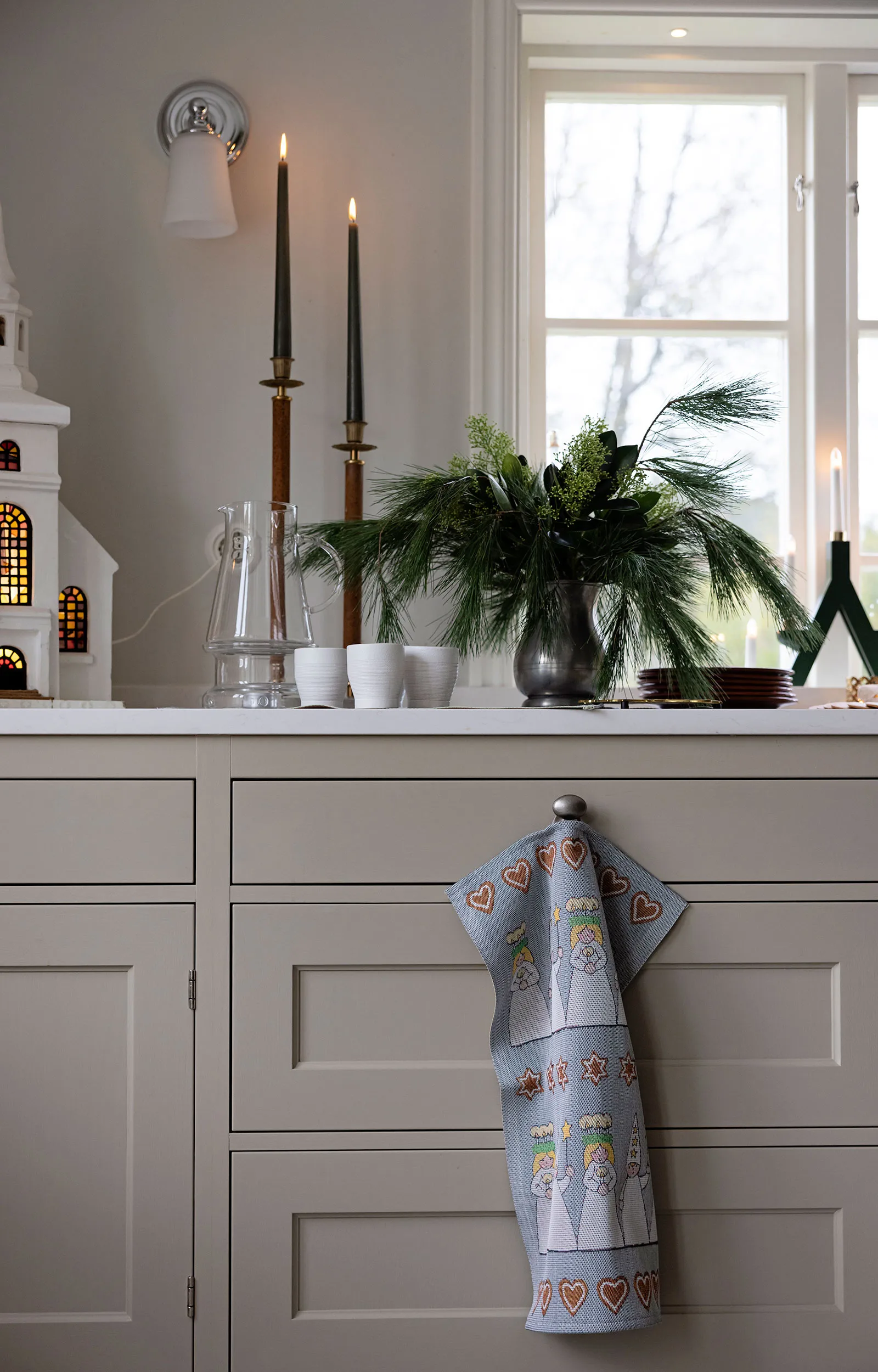 Centrotavola Mistelkvist 35x120 cm, Multi Ekelund Linneväveri