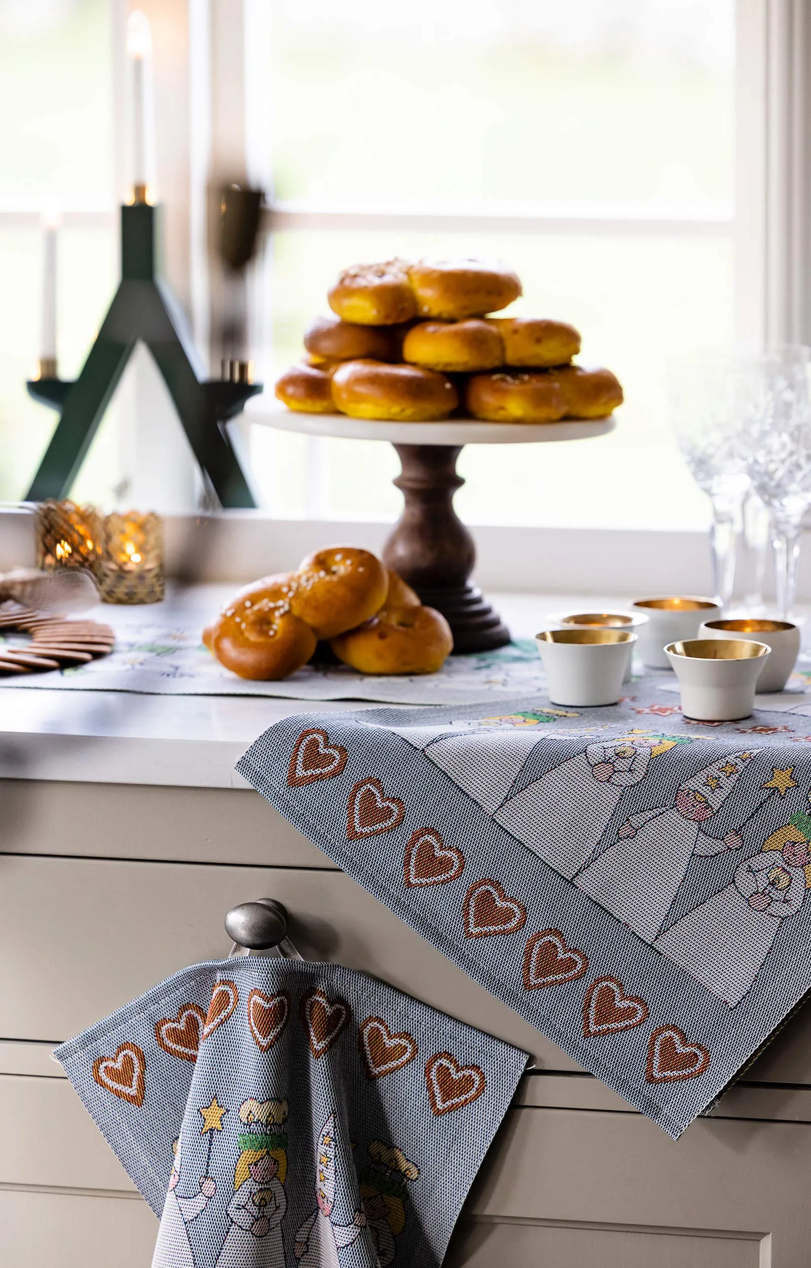 Centrotavola Mistelkvist 35x120 cm, Multi Ekelund Linneväveri