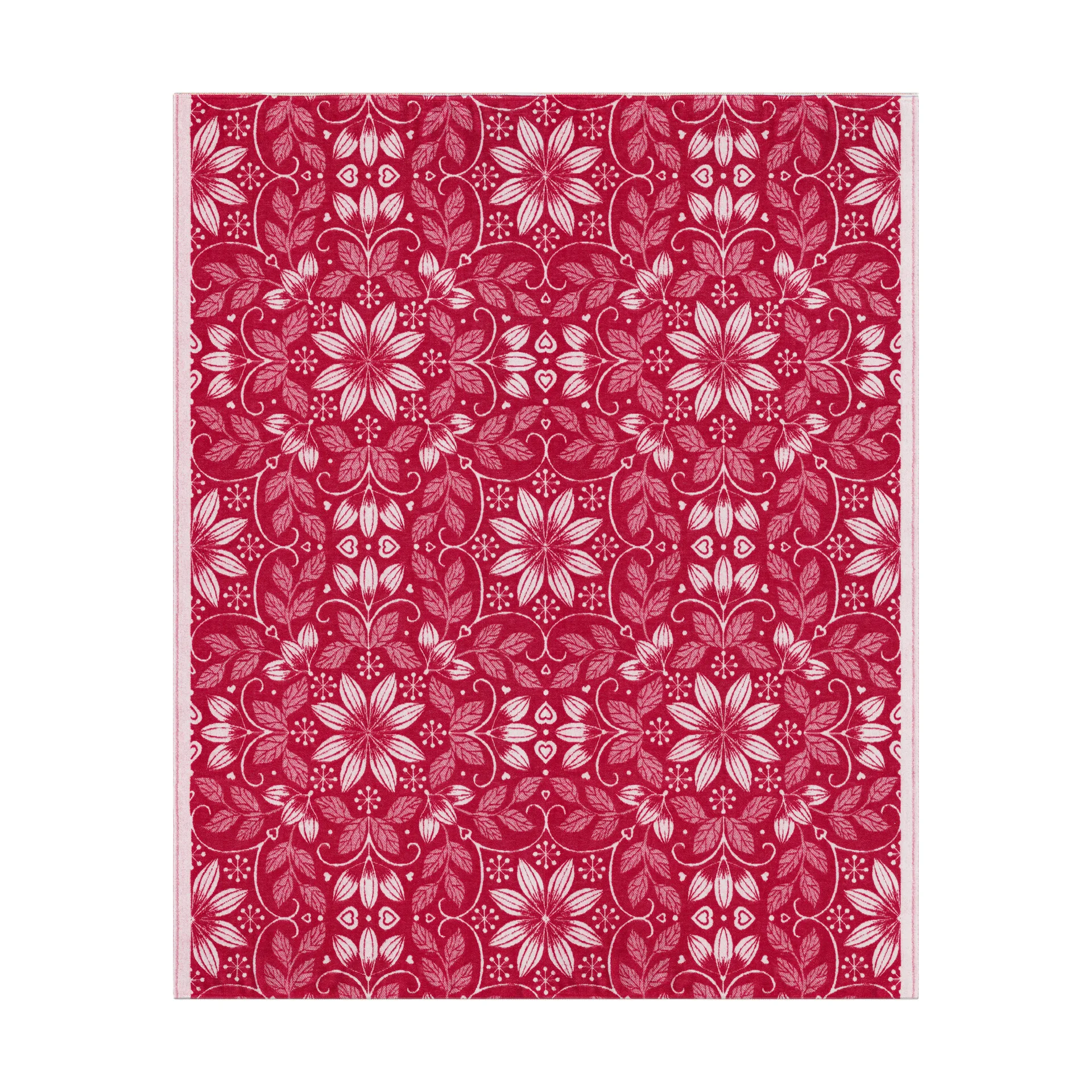 Coperta in cotone Värme 140x170 cm, Rosso Ekelund Linneväveri
