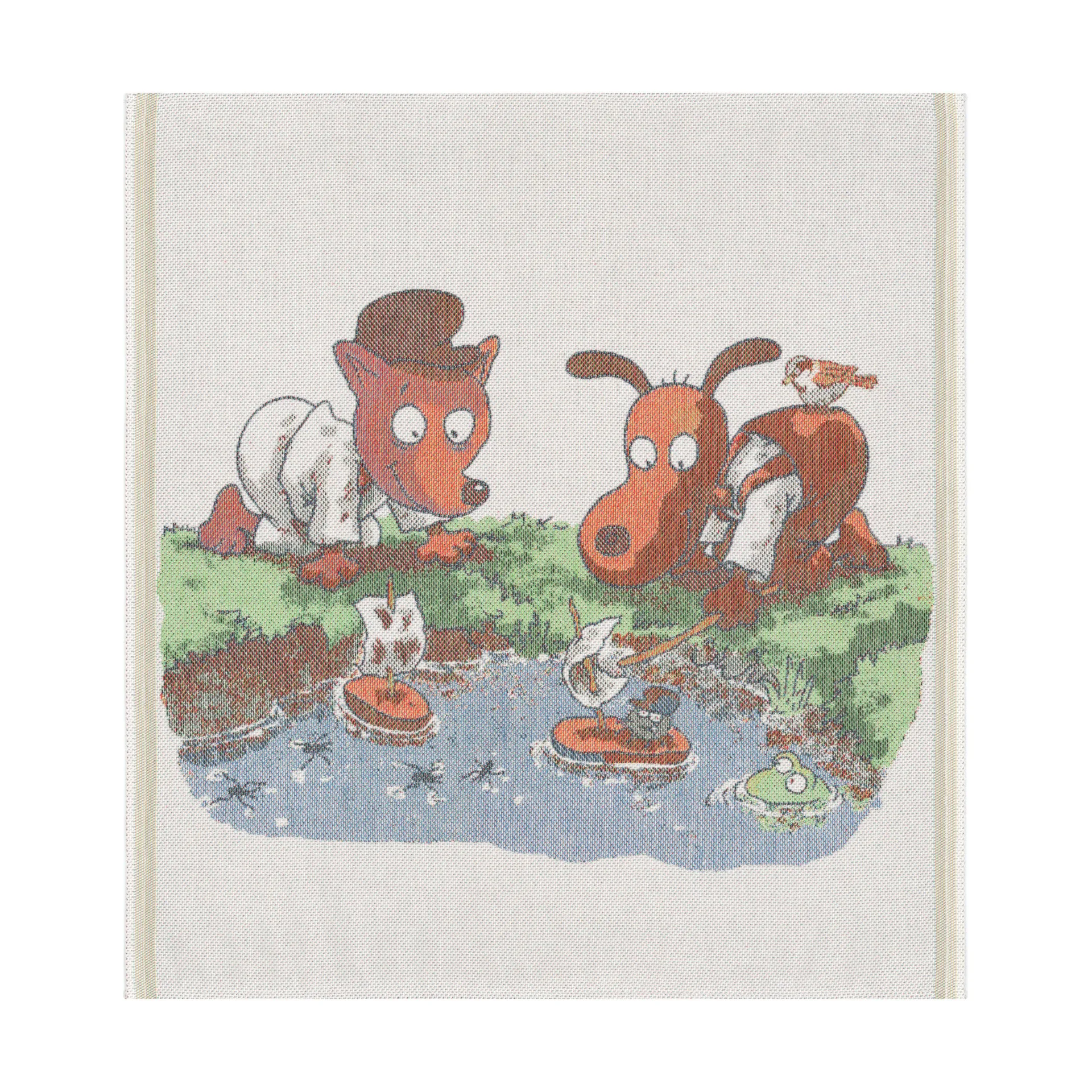 Coperta per neonati Barkbåtar 70x75 cm, Multi Ekelund Linneväveri