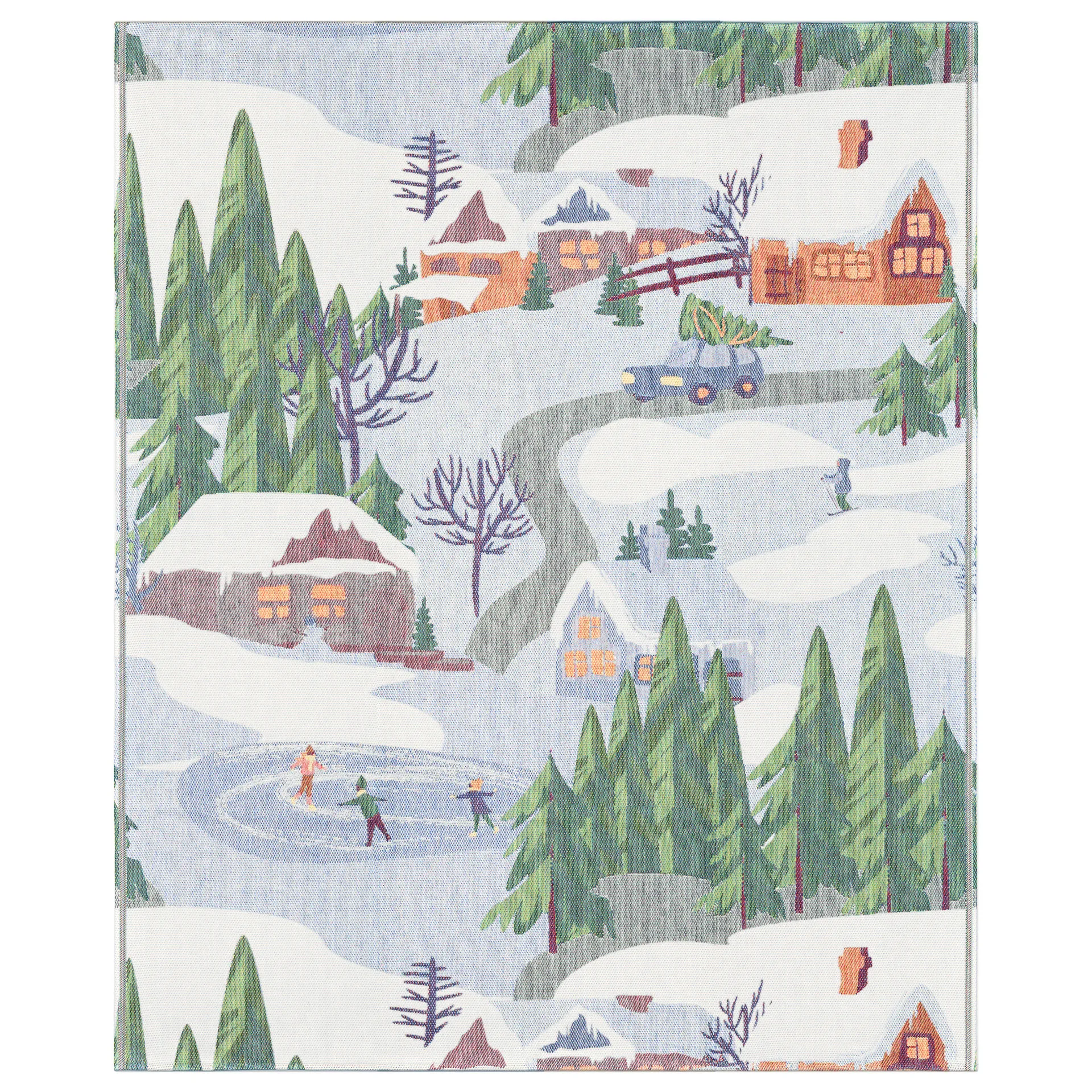 Coperta Vinterliv, 140x170 cm, Multicolore Ekelund Linneväveri