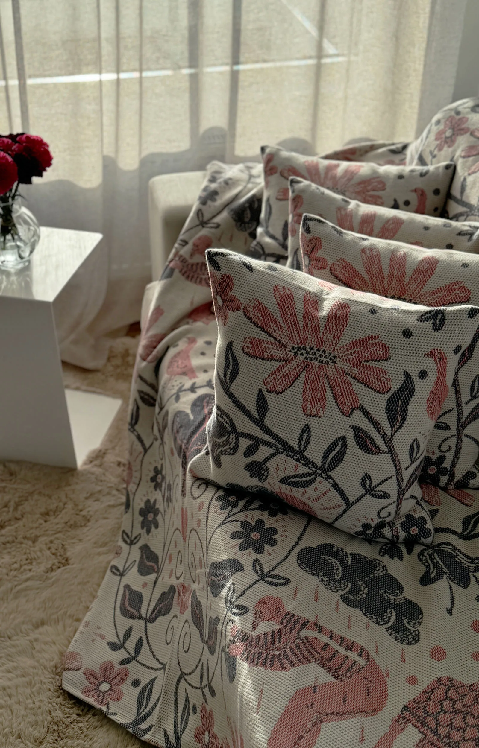 Copricuscino Kärleken 40x40 cm, Multi Ekelund Linneväveri