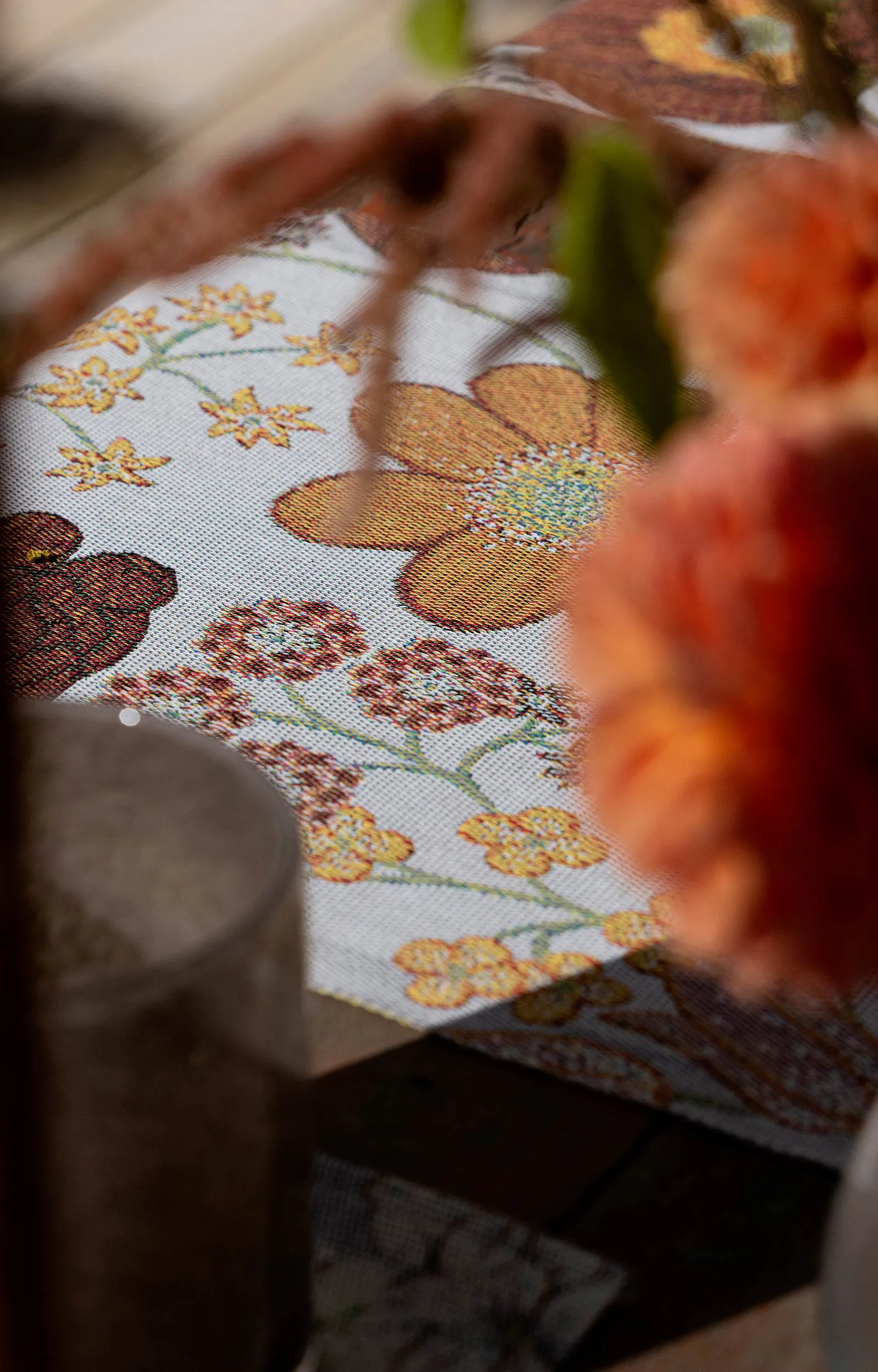 Copricuscino Kvällsblom 40x40 cm, Multi Ekelund Linneväveri