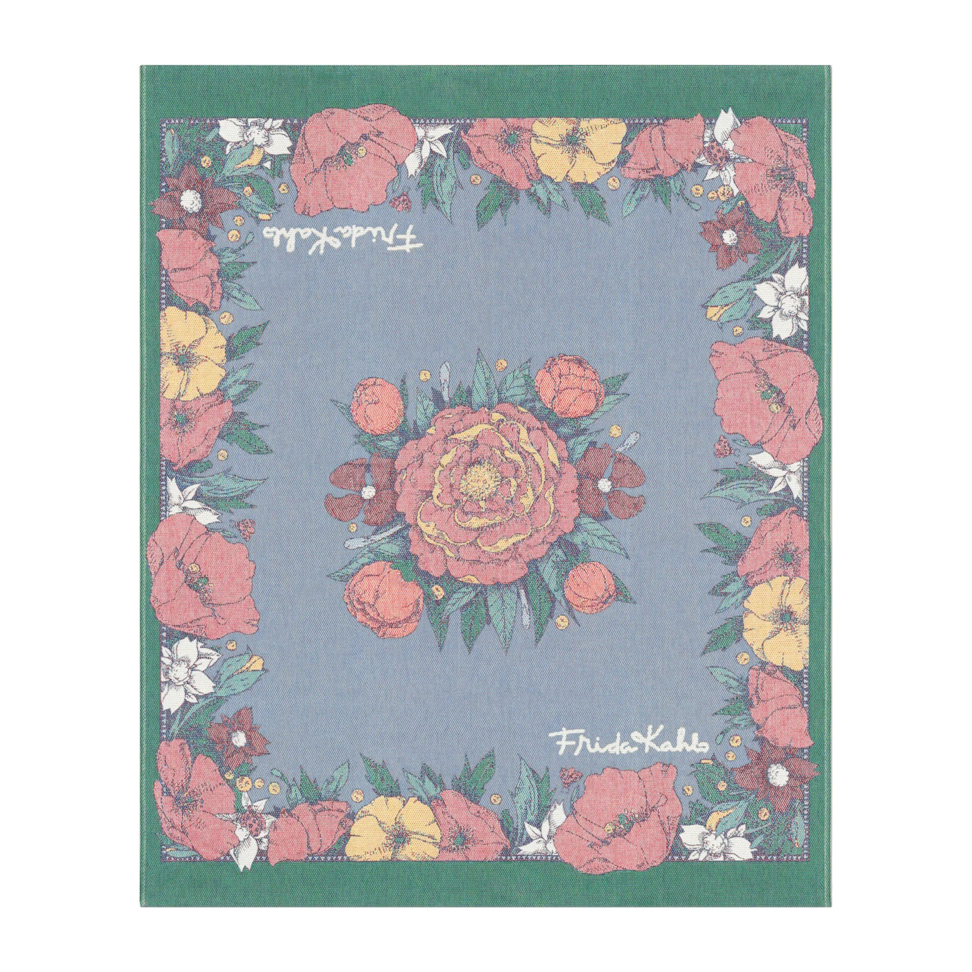 Plaid Frida Kahlo 140x170 cm, Vida Ekelund Linneväveri