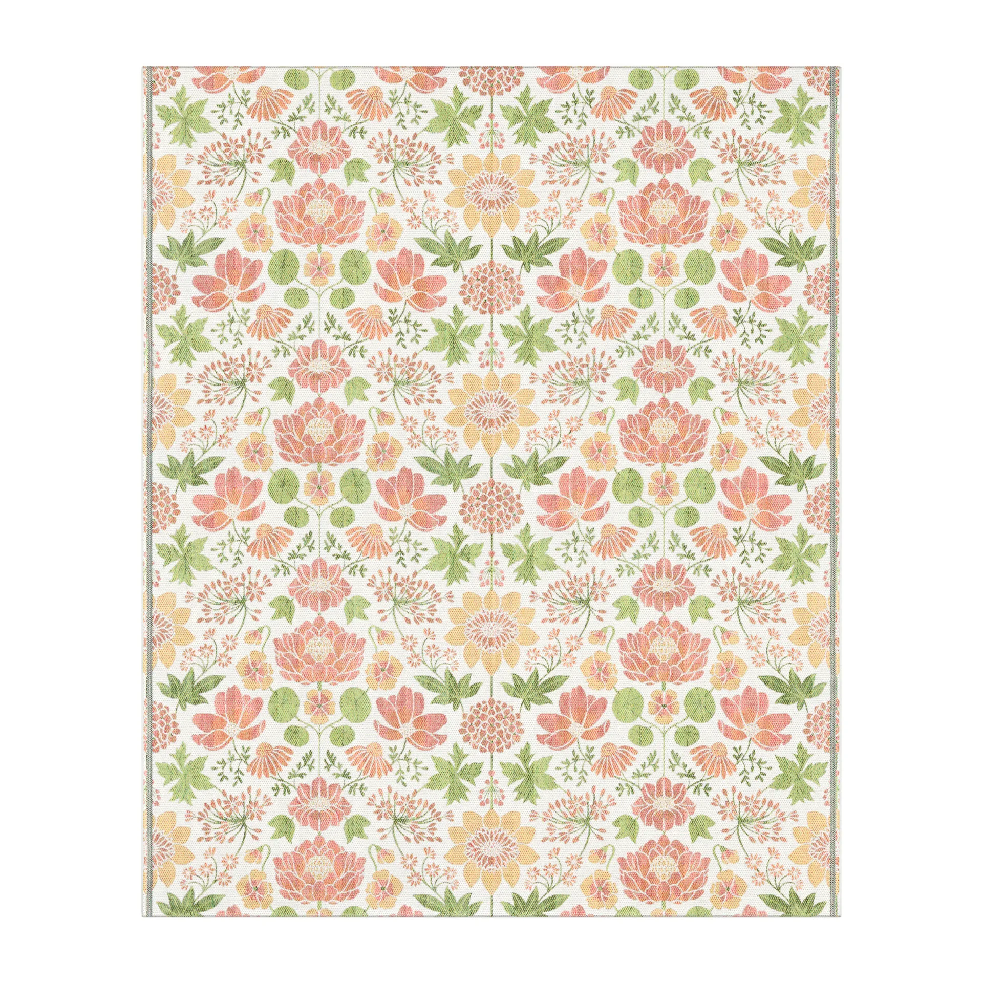 Plaid in cotone Krasse 140x170 cm, Arancione Ekelund Linneväveri