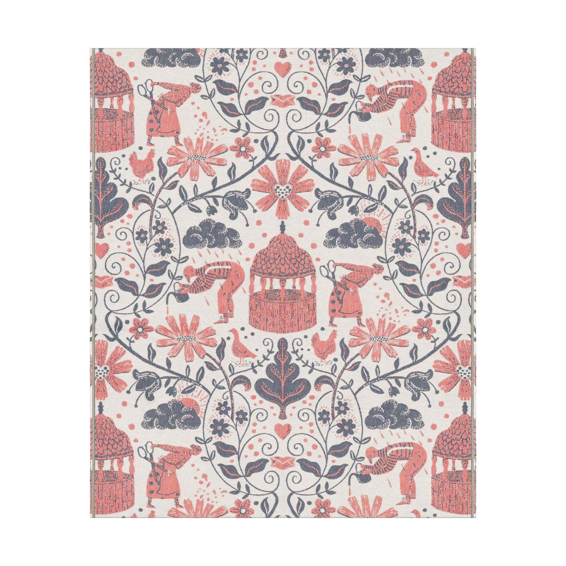 Plaid Kärleken 140x170 cm, Multi Ekelund Linneväveri