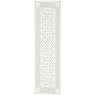 Runner da tavola Åttebladrose 50x150 cm - Beige - Ekelund Linneväveri