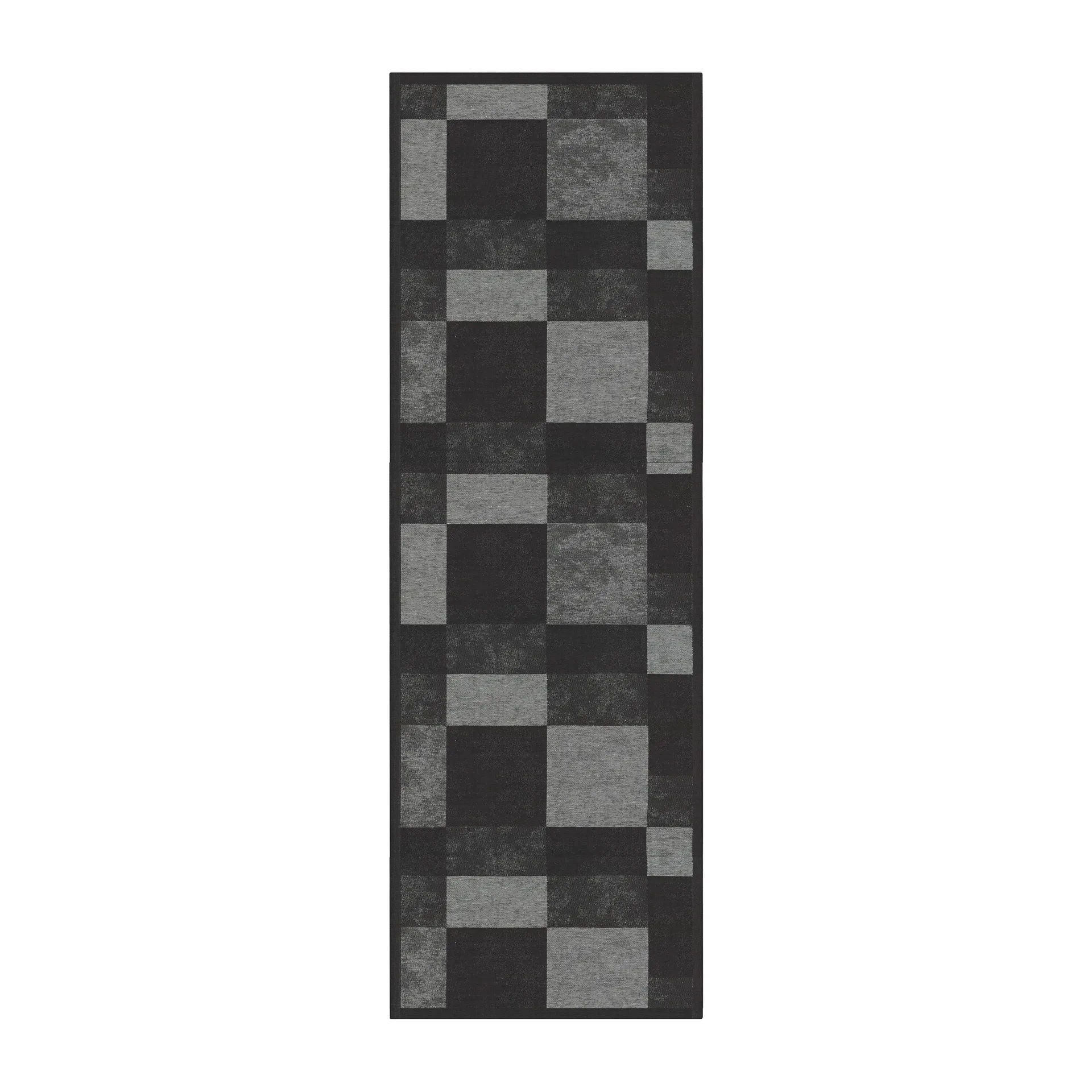 Runner da tavola Block 50x150 cm, Nero Ekelund Linneväveri