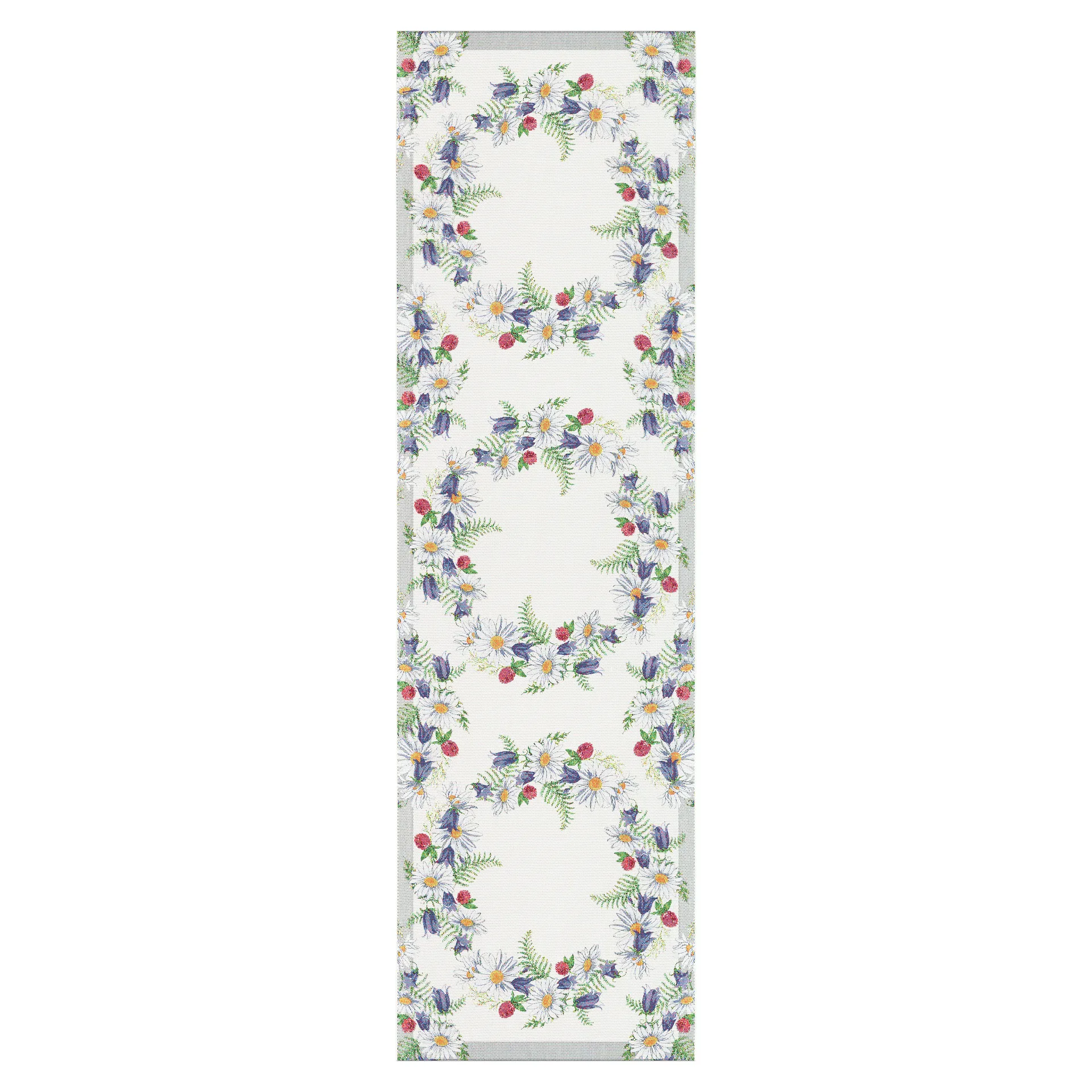 Runner da tavola Blomkrans 35x120 cm, multicolore Ekelund Linneväveri