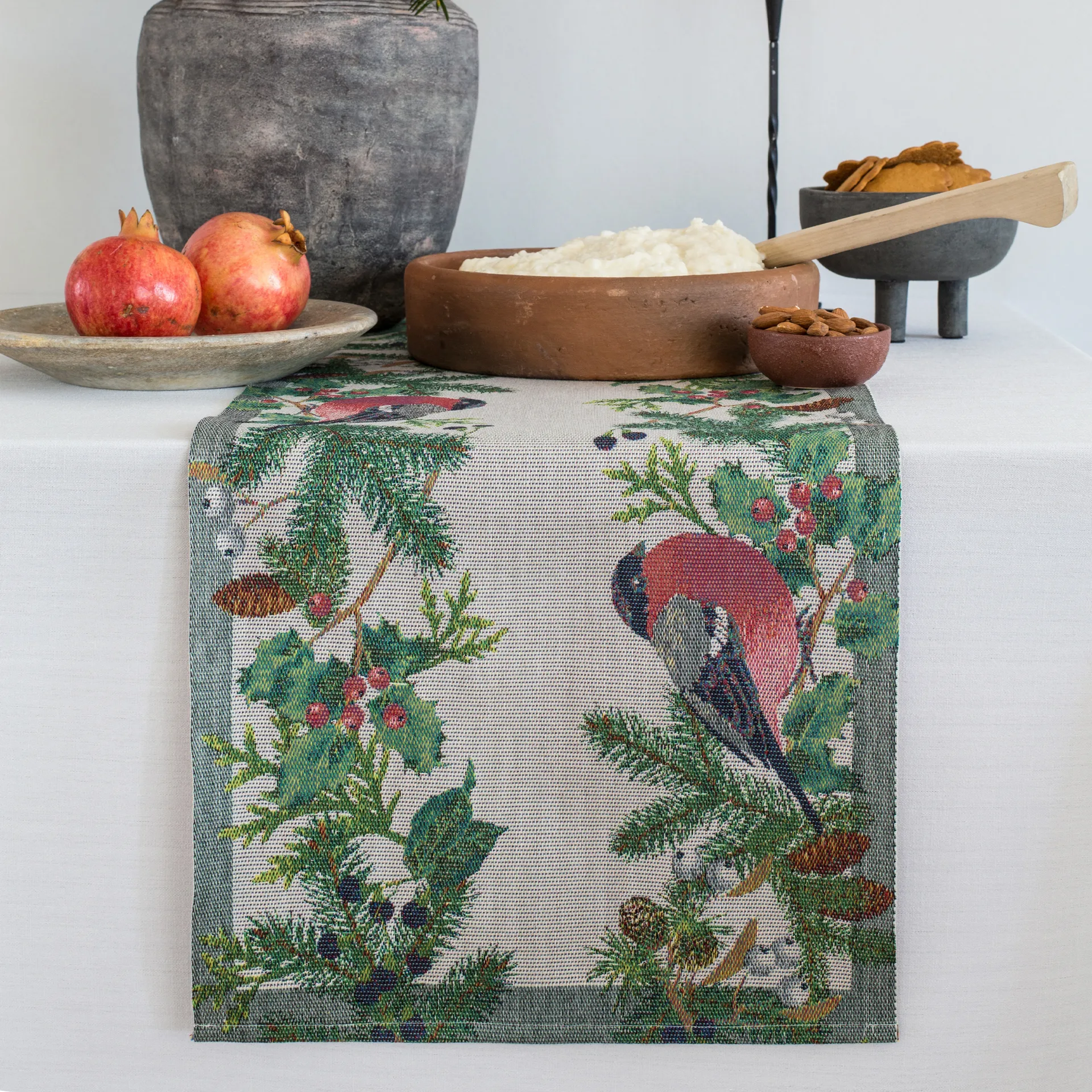 Runner da tavolo Domherre, 35x120 cm, Multicolore Ekelund Linneväveri