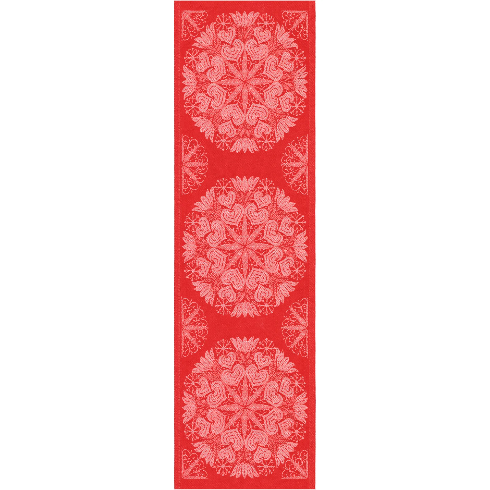 Runner da tavolo Hjärtbo, 35x120 cm, Rosso Ekelund Linneväveri