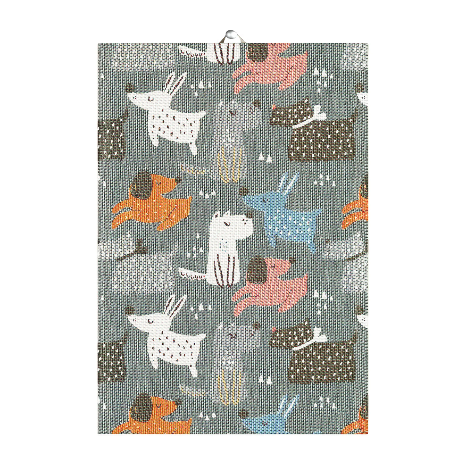 Strofinaccio da cucina Hundar 35x50 cm, grigio Ekelund Linneväveri