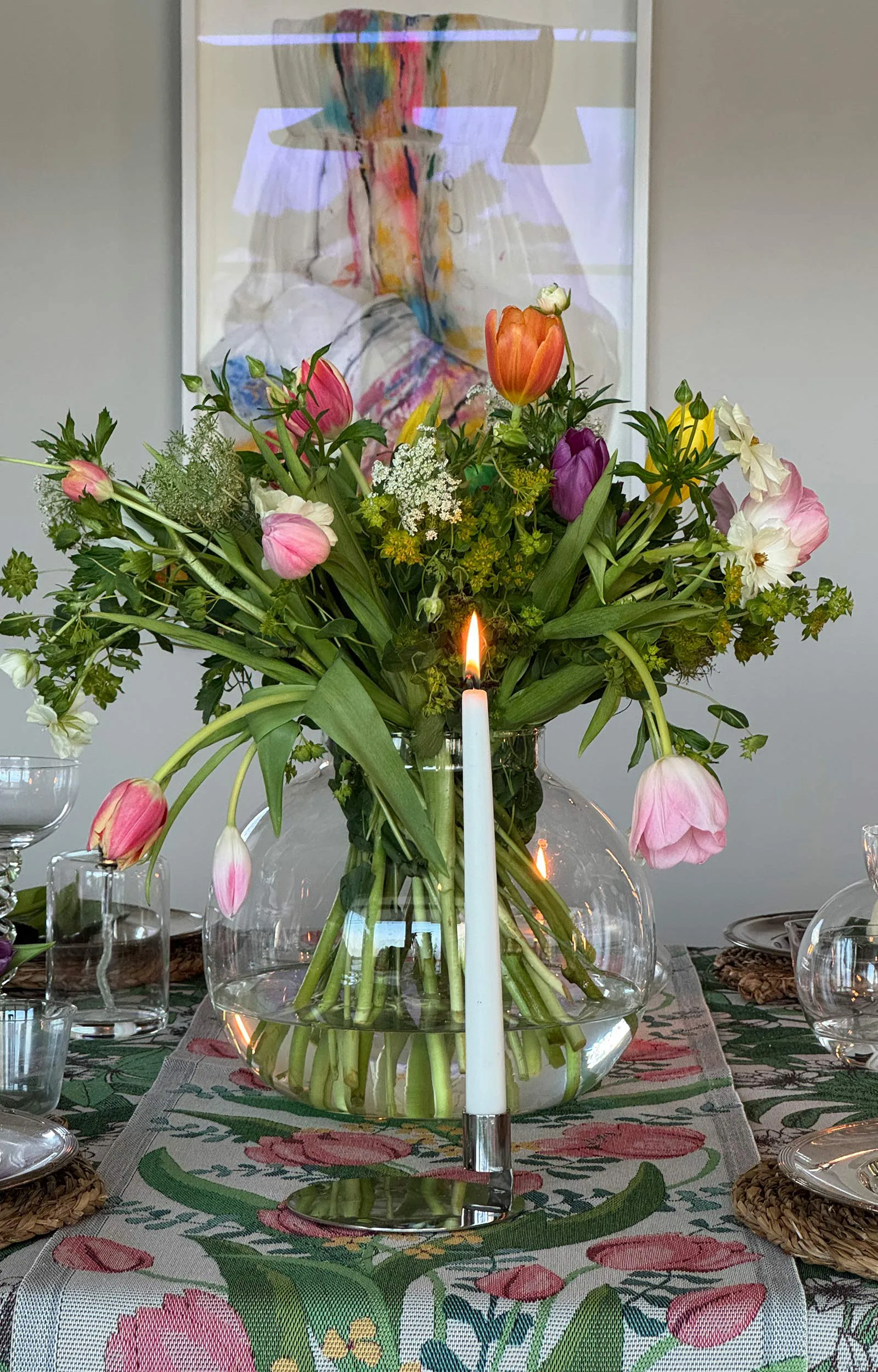 Strofinaccio da cucina Tulpanlund 35x50 cm, Multi Ekelund Linneväveri