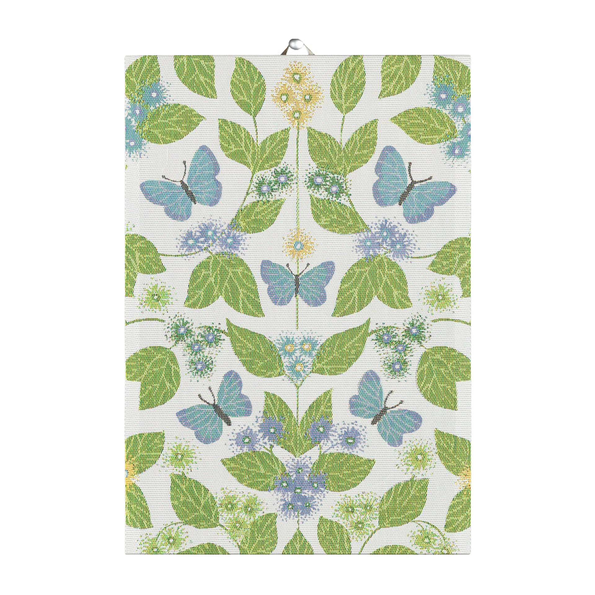 Strofinaccio Fjärilsdröm 35x50 cm, Verde Ekelund Linneväveri