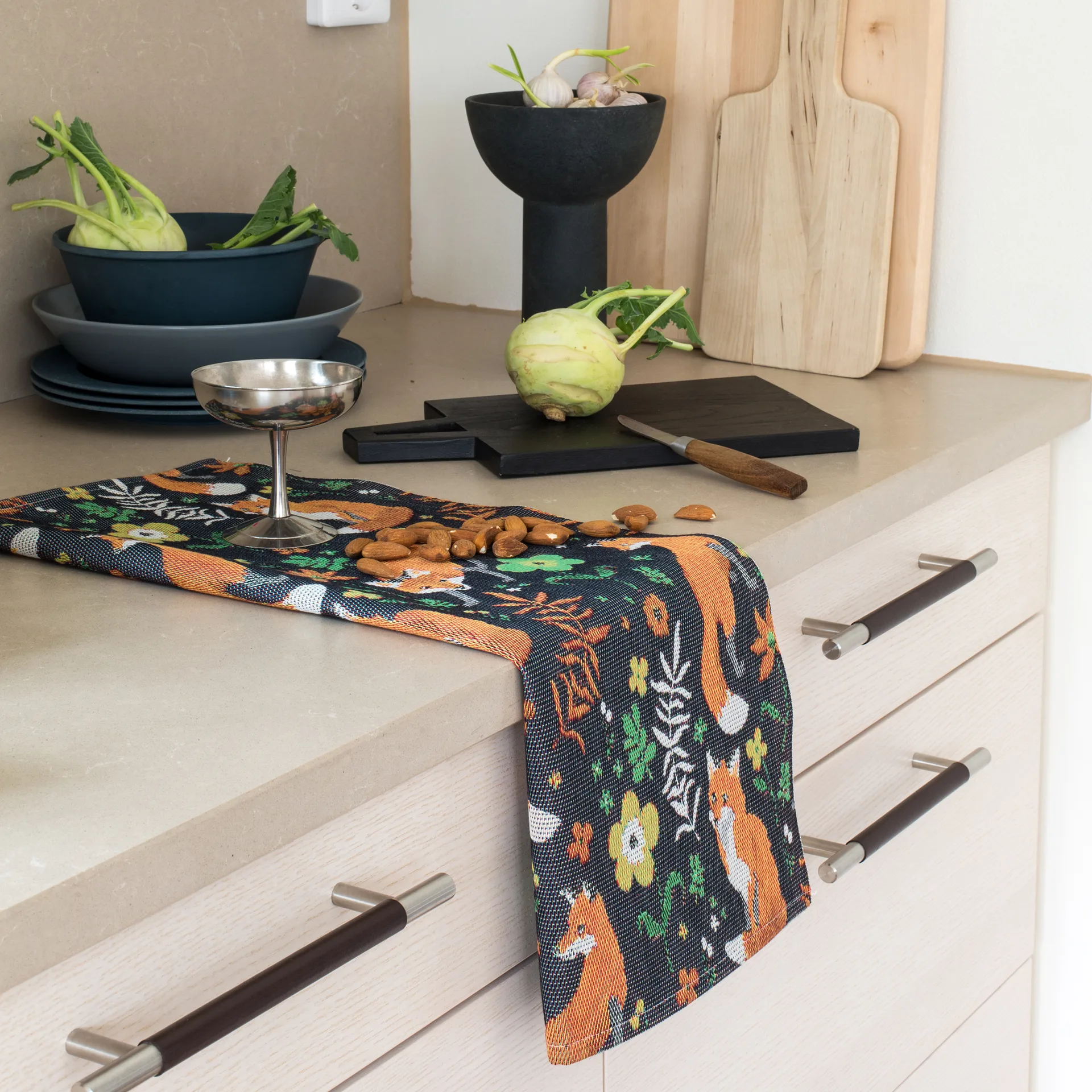 Strofinaccio Rävrike 35x50 cm, multicolore Ekelund Linneväveri