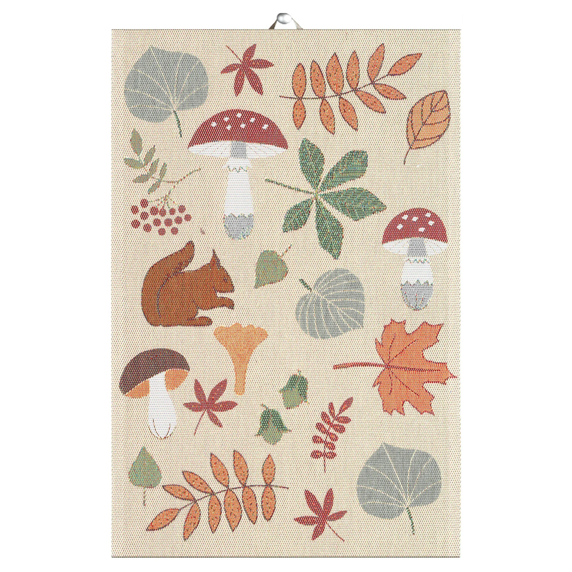 Strofinaccio Svamplöv 40x60 cm, multicolore Ekelund Linneväveri