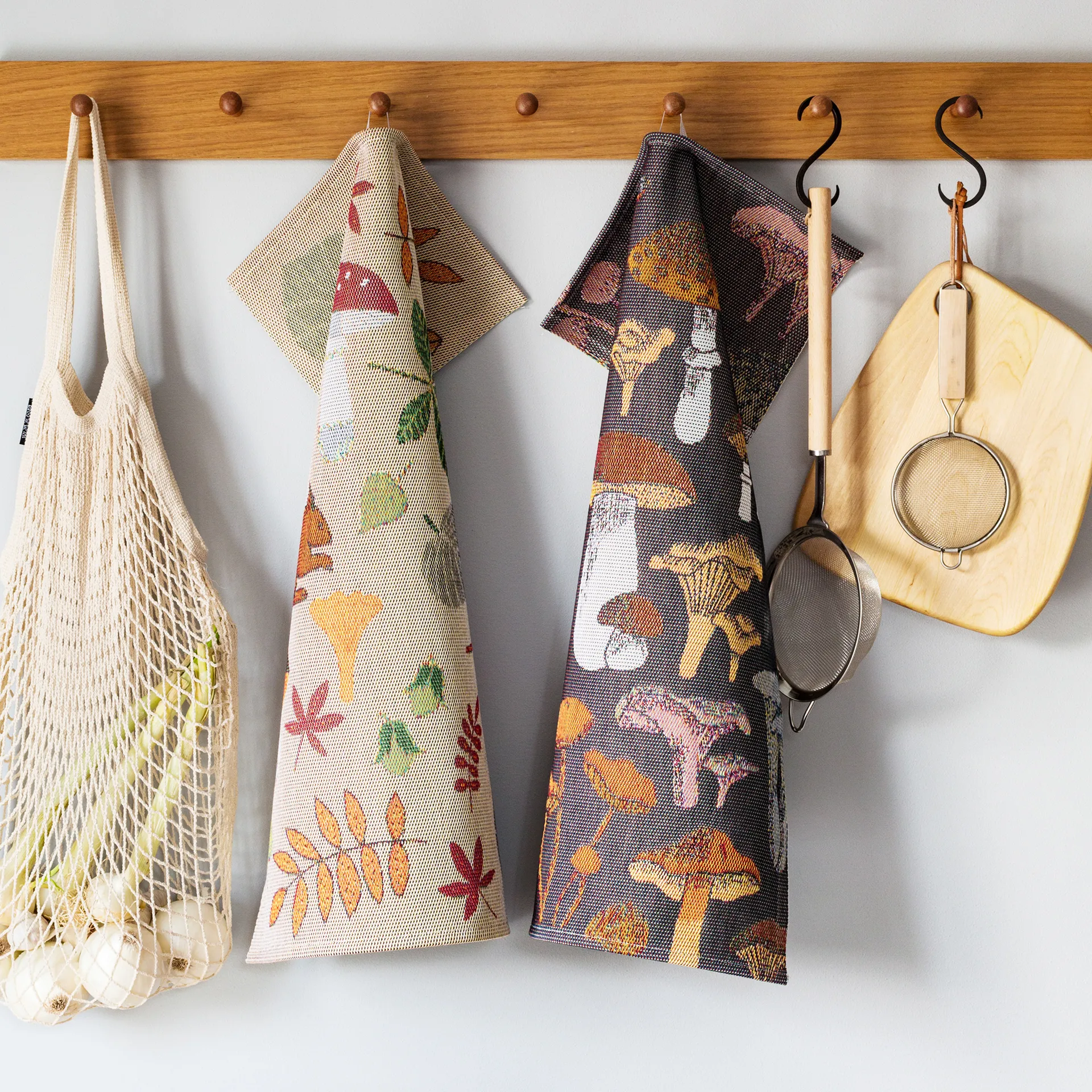 Strofinaccio Svamplöv 40x60 cm, multicolore Ekelund Linneväveri