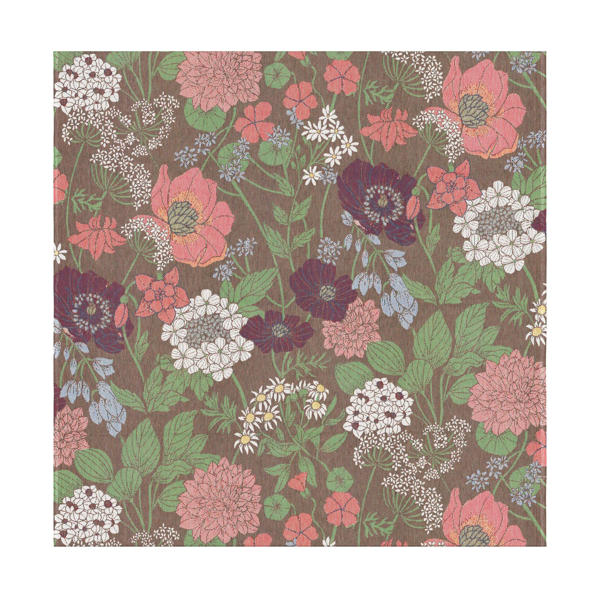 Tovaglia Blomsterfång 145x145 cm, Multi Ekelund Linneväveri