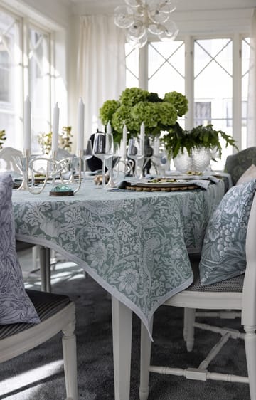 Tovaglia Strawberry Thief 150x250 cm - Verde - Ekelund Linneväveri