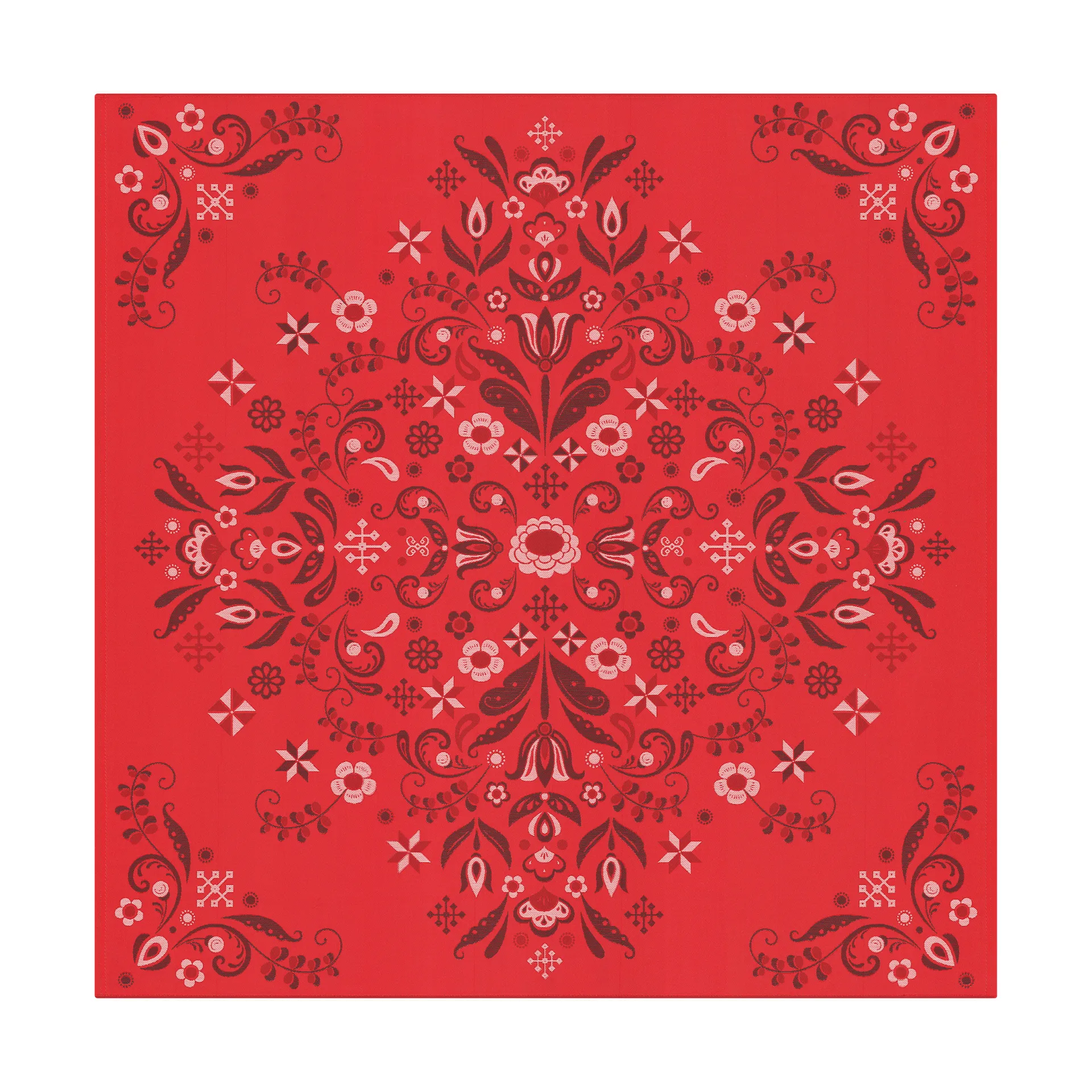 Tovaglia Torplyckan 145x145 cm, Rosso Ekelund Linneväveri