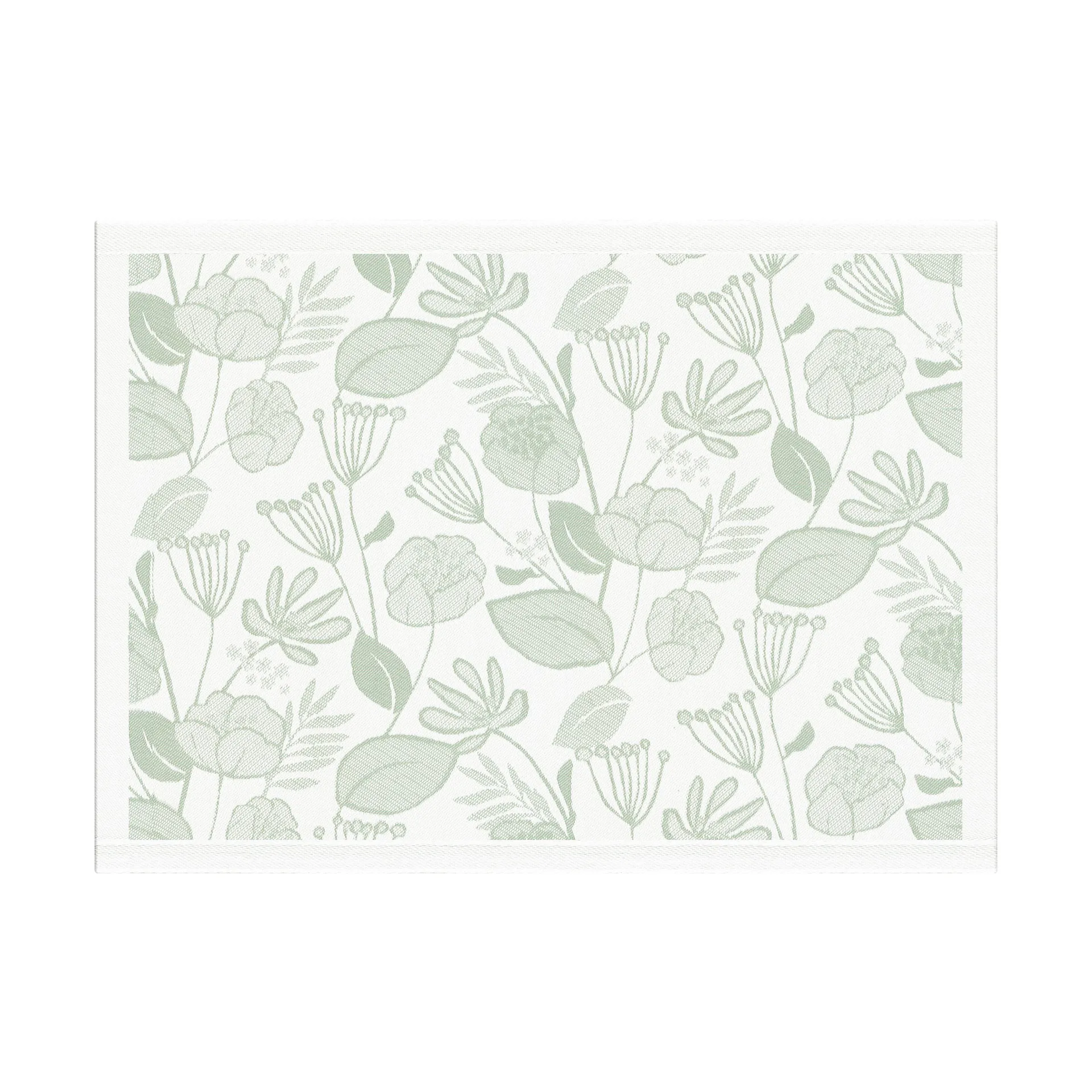 Tovaglietta da tavolo Grönska 35x48 cm, Verde-bianco Ekelund Linneväveri