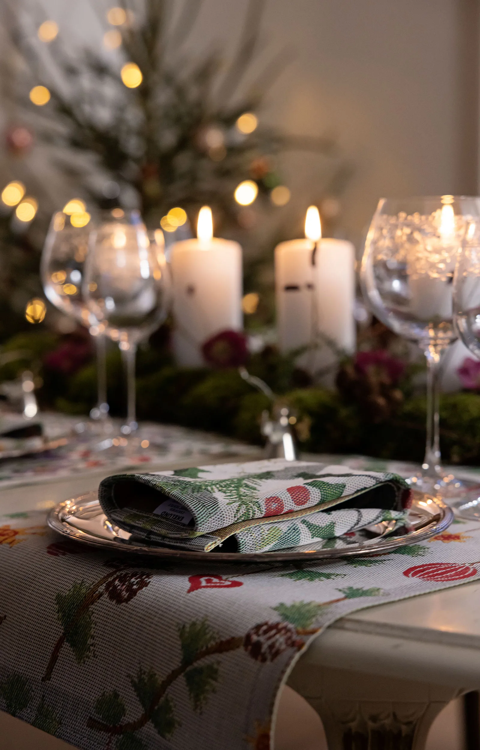 Tovaglietta Julefröjd 35x48 cm, Multi Ekelund Linneväveri