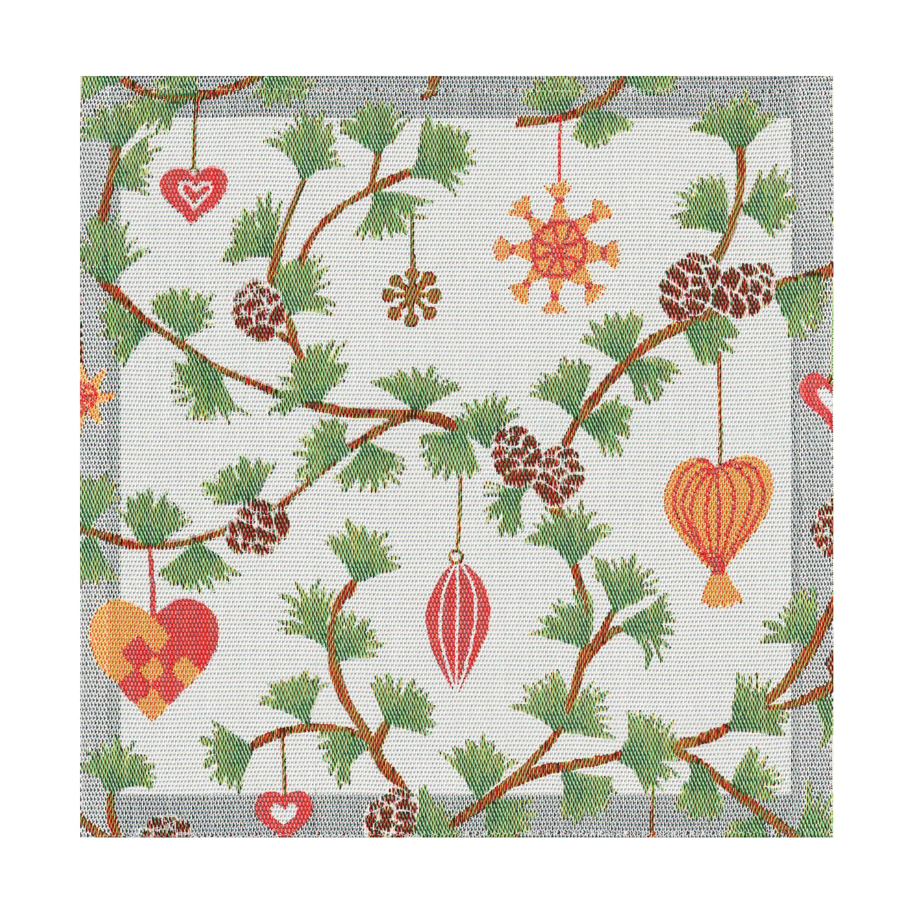 Tovagliolo di stoffa Julefröjd 35x35 cm, Multi Ekelund Linneväveri