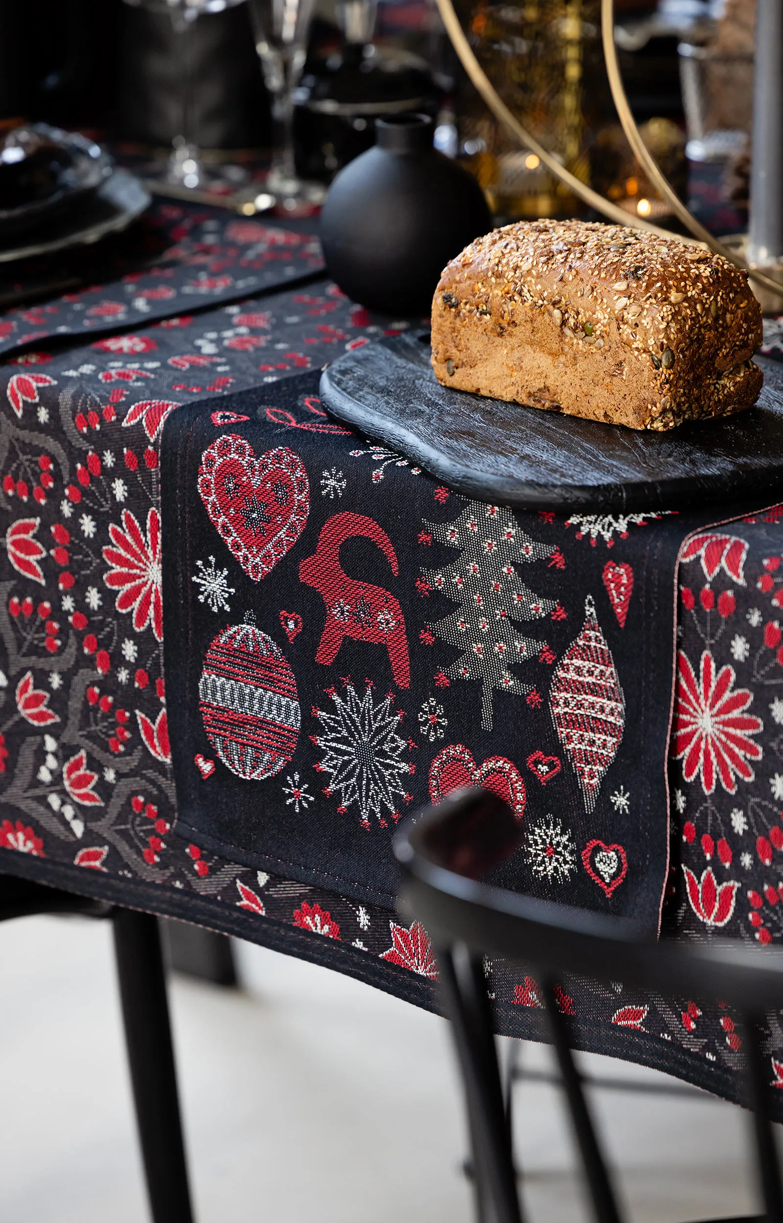 Tovagliolo di stoffa Koltrast 35x35 cm, Multi Ekelund Linneväveri