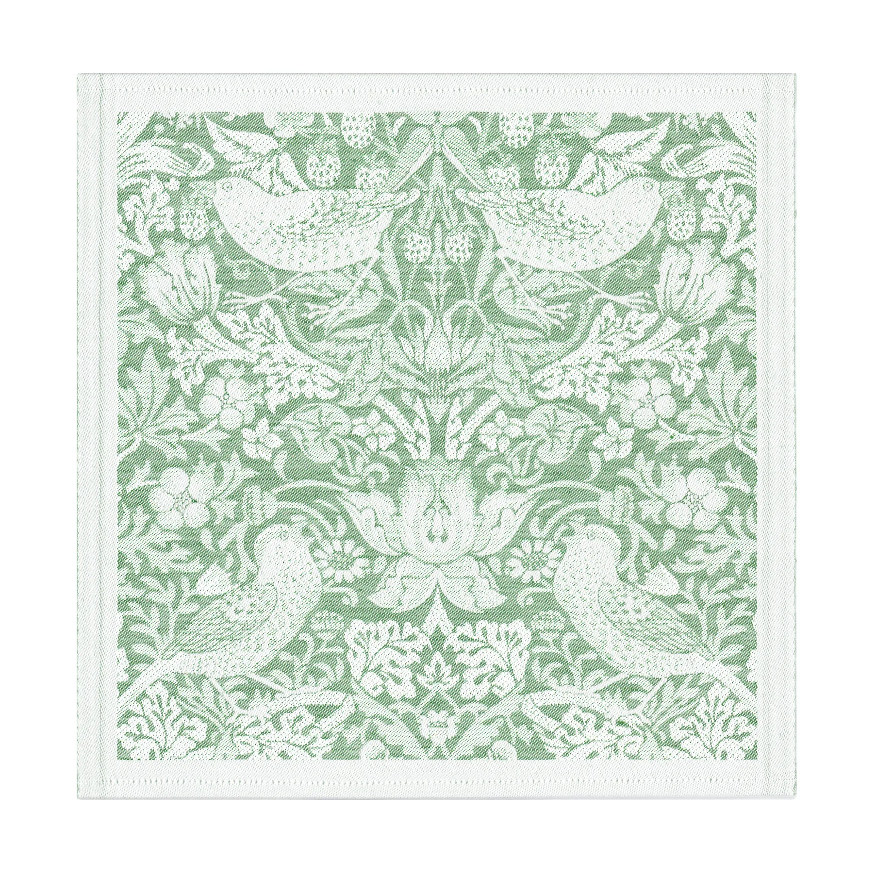 Tovagliolo di stoffa Strawberry Thief 35x35 cm, Verde Ekelund Linneväveri