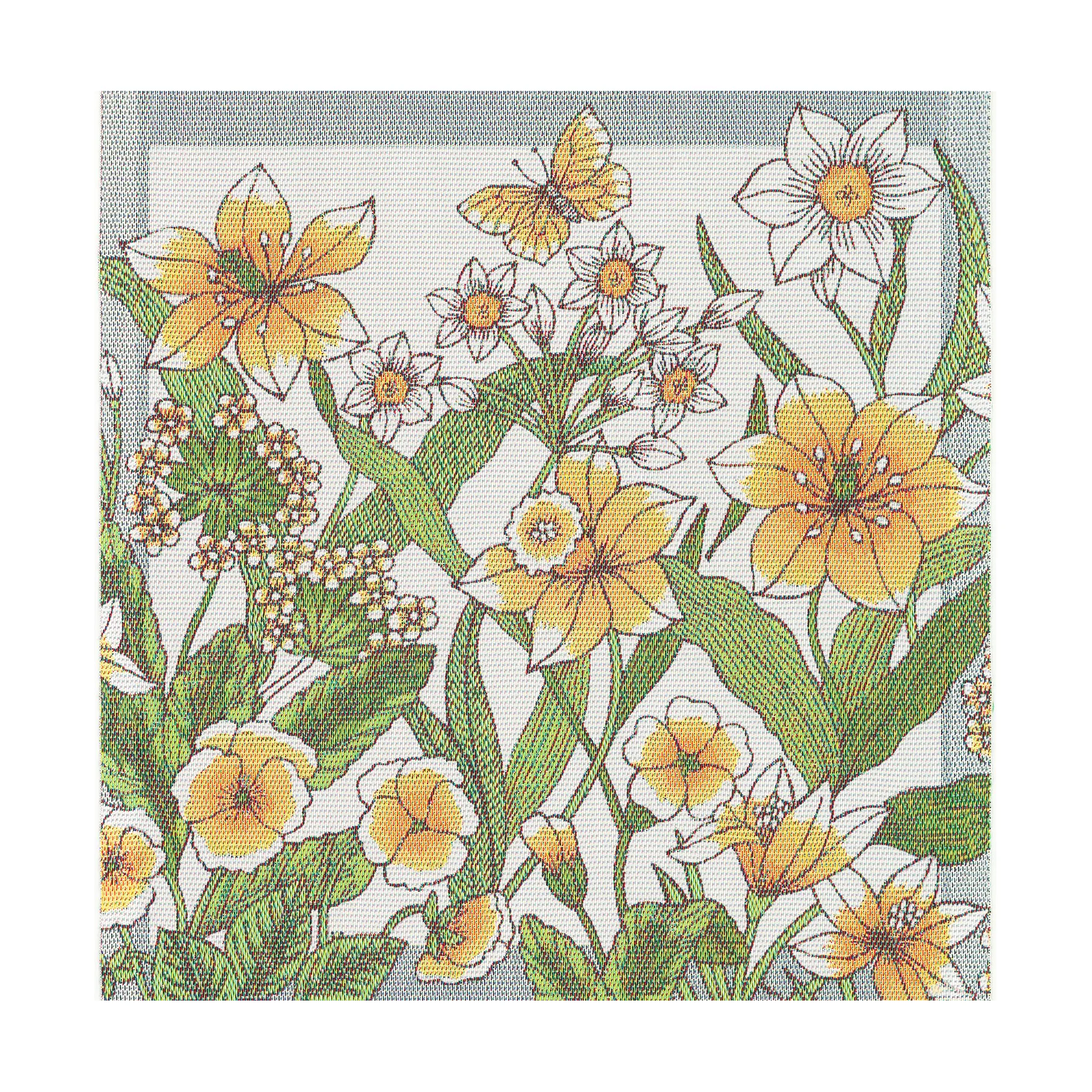 Tovagliolo in tessuto Daffodil 35x35 cm, Giallo Ekelund Linneväveri