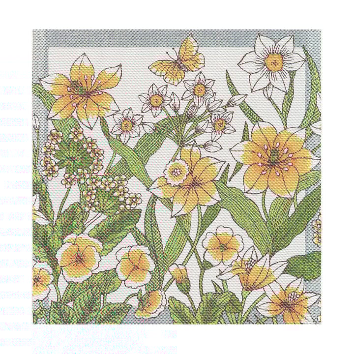 Tovagliolo in tessuto Daffodil 35x35 cm - Giallo - Ekelund Linneväveri