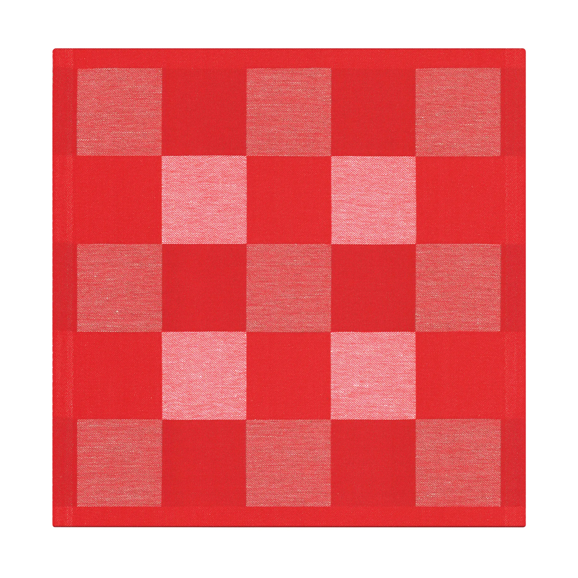 Tovagliolo Schack, rosso, 35x35 cm Ekelund Linneväveri
