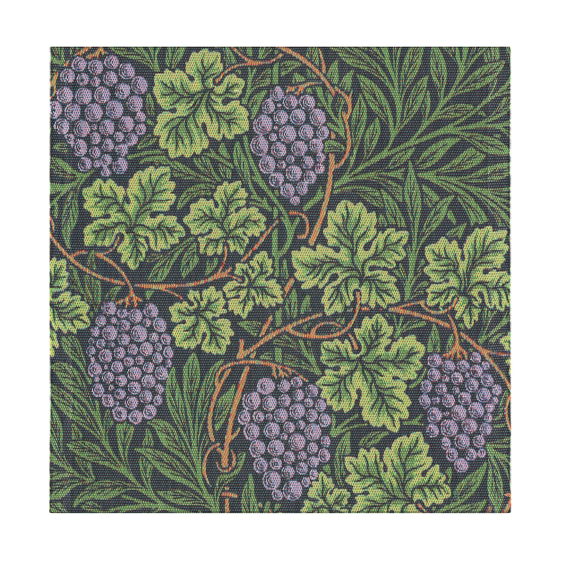 Tovagliolo Vine 35x35 cm, Verde Ekelund Linneväveri