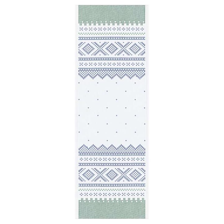 Runner da tavolo Marius 35x100 cm - Verde-blu - Ekelund
