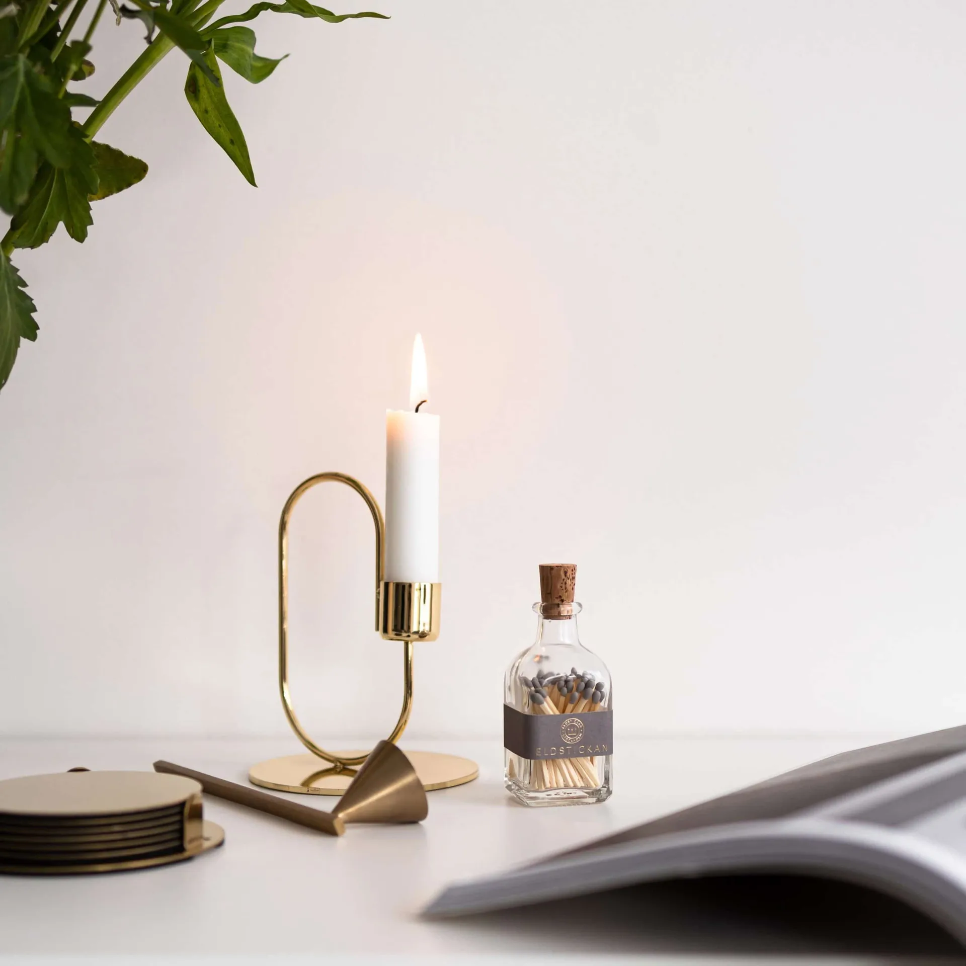 Scatola di fiammiferi Lilla eldstickan con 60 fiammiferi, Piccola cenere Eldstickan