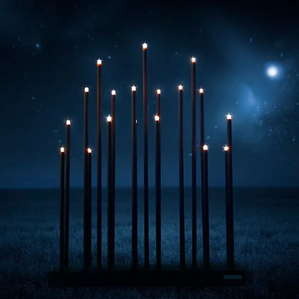 Portacandele elettrico Elflugan Grande, Grigio Elflugan