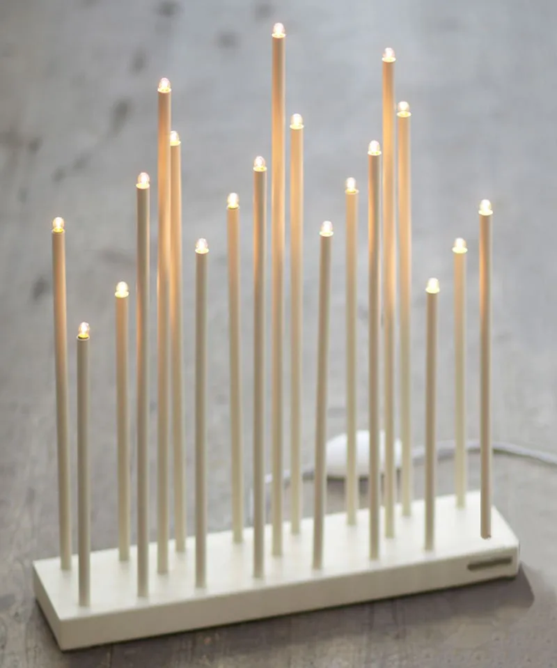 Portacandele elettrico Elflugan Grande, Off-white Elflugan