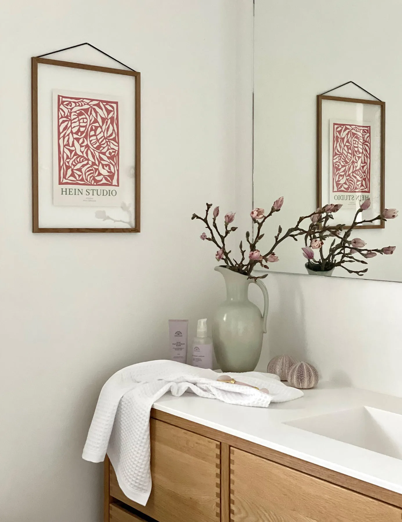 Asciugamano Waffle 50x70 cm, Ivory Elvang Denmark